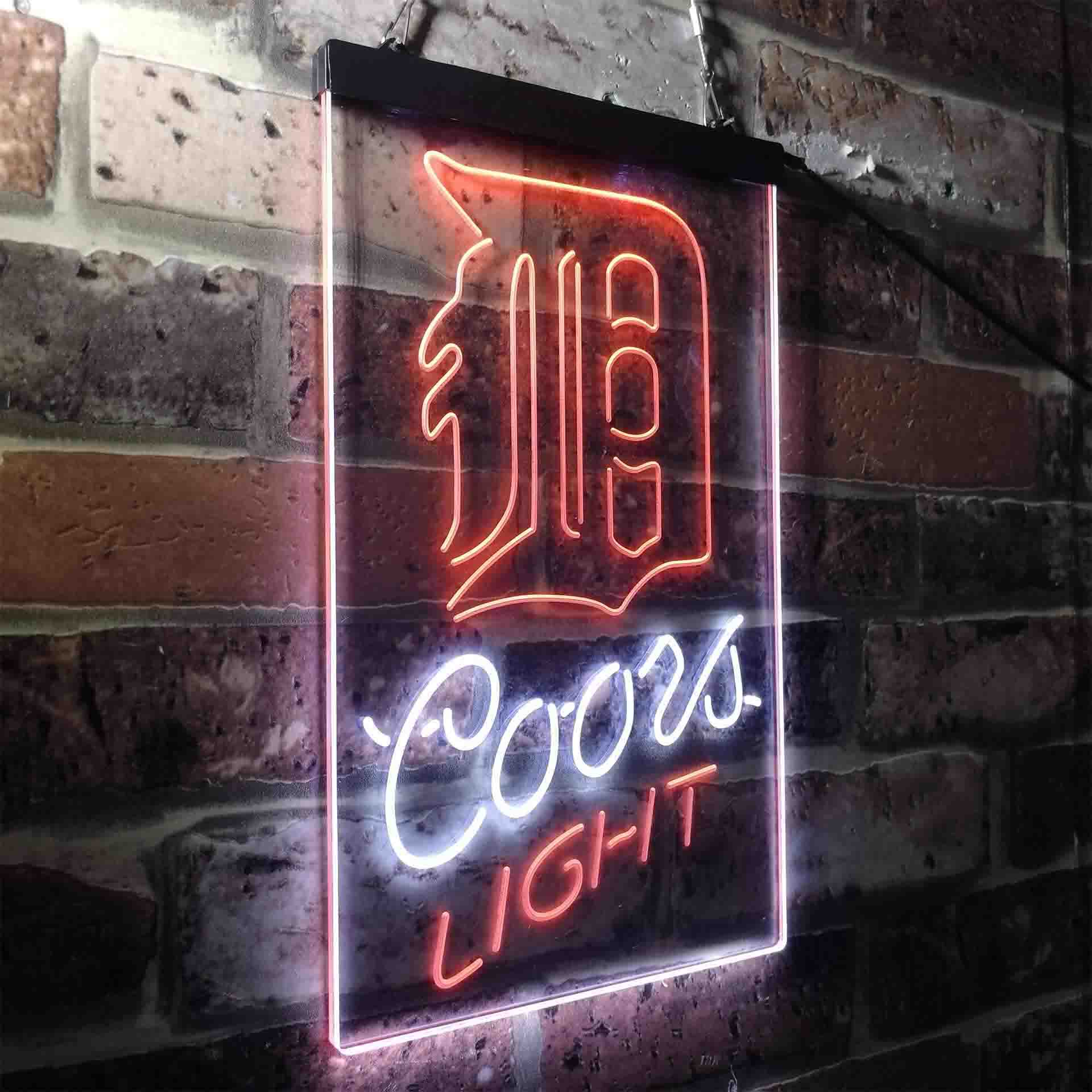 Detroit Tigers Coors Light Neon-Like LED Sign
