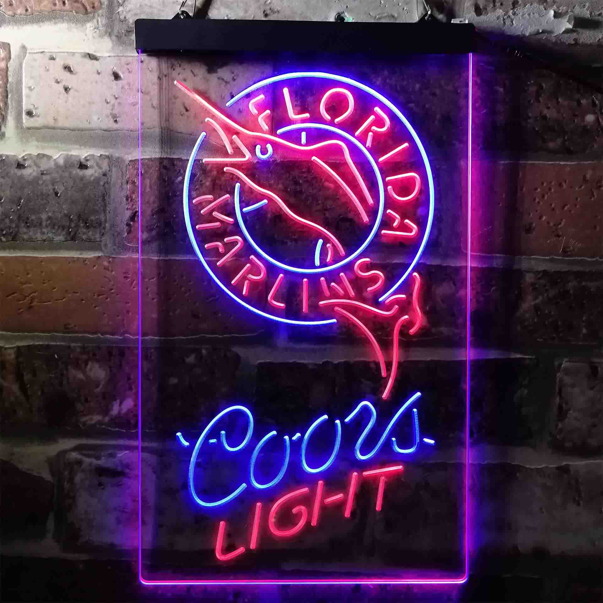 Florida Marlins Coors Light Neon-Like LED Sign