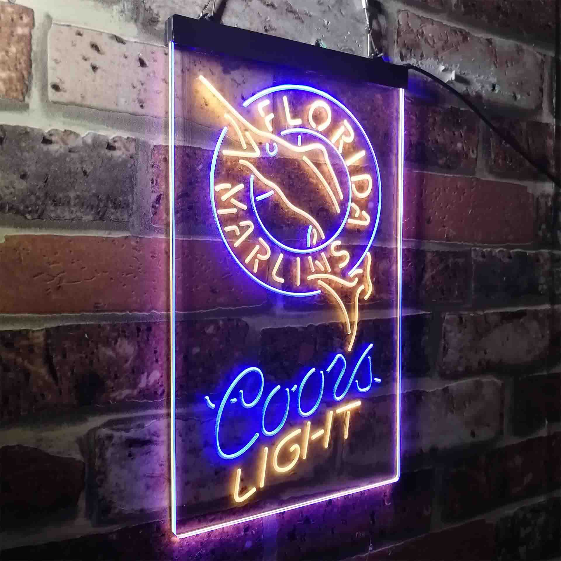 Florida Marlins Coors Light Neon-Like LED Sign