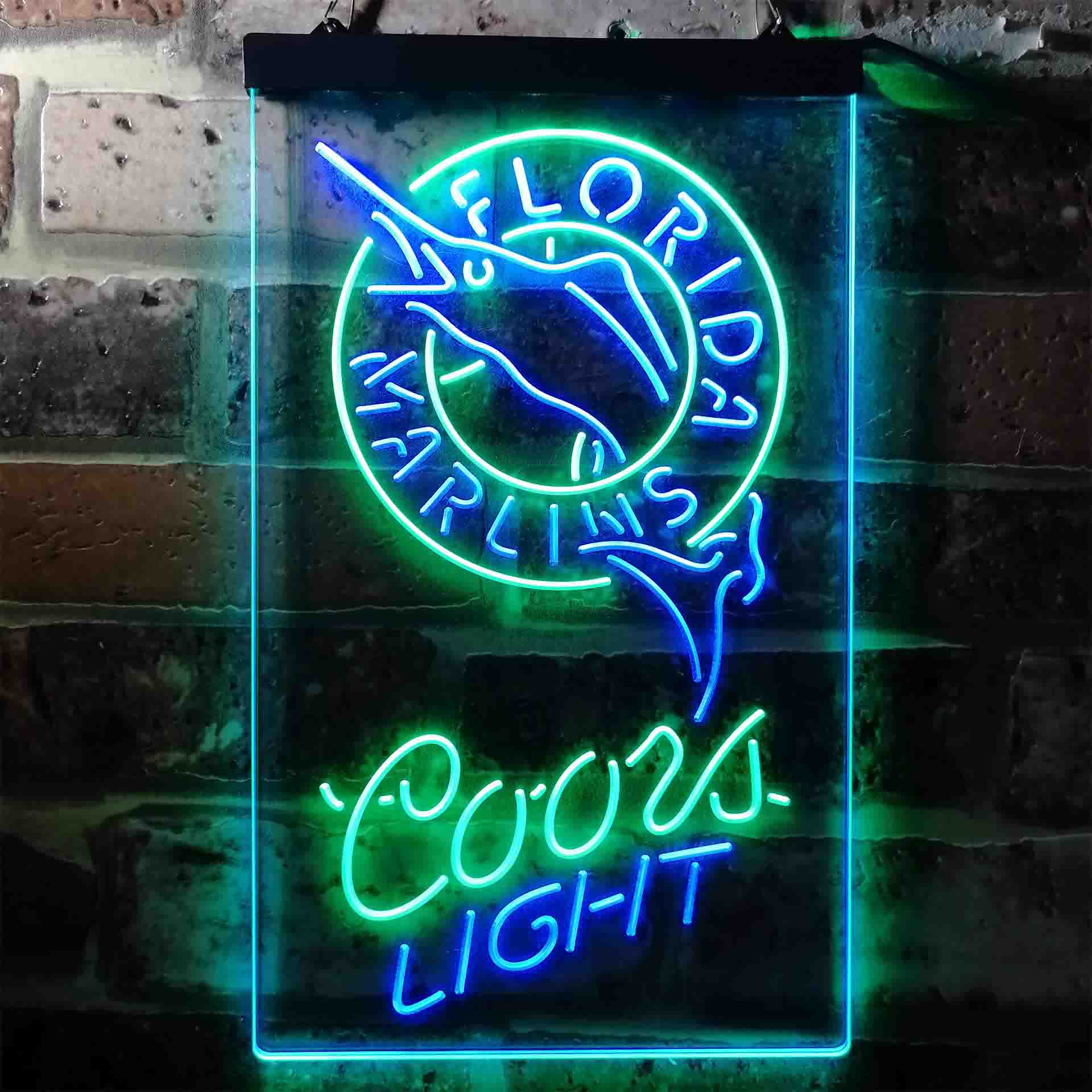 Florida Marlins Coors Light Neon-Like LED Sign