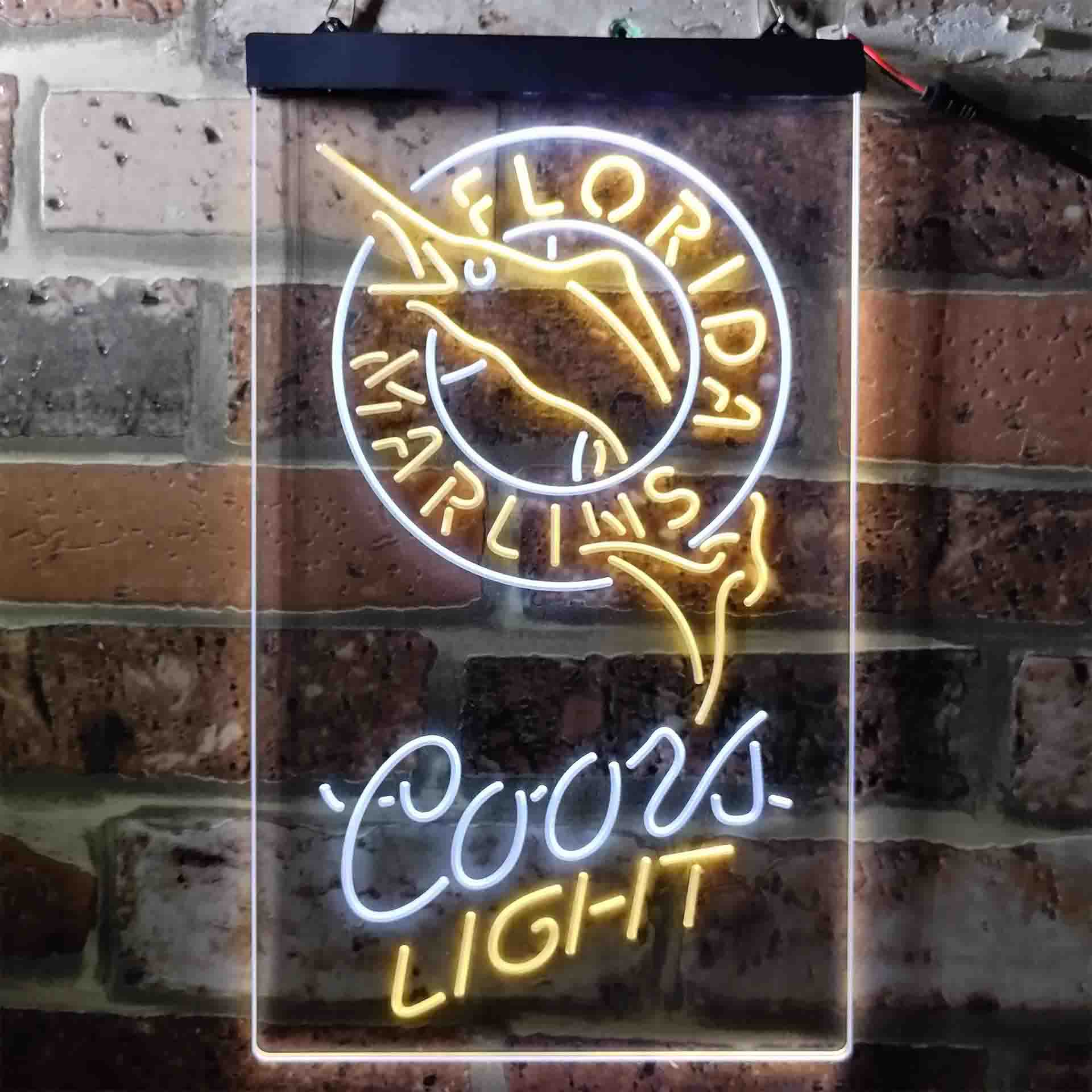 Florida Marlins Coors Light Neon-Like LED Sign