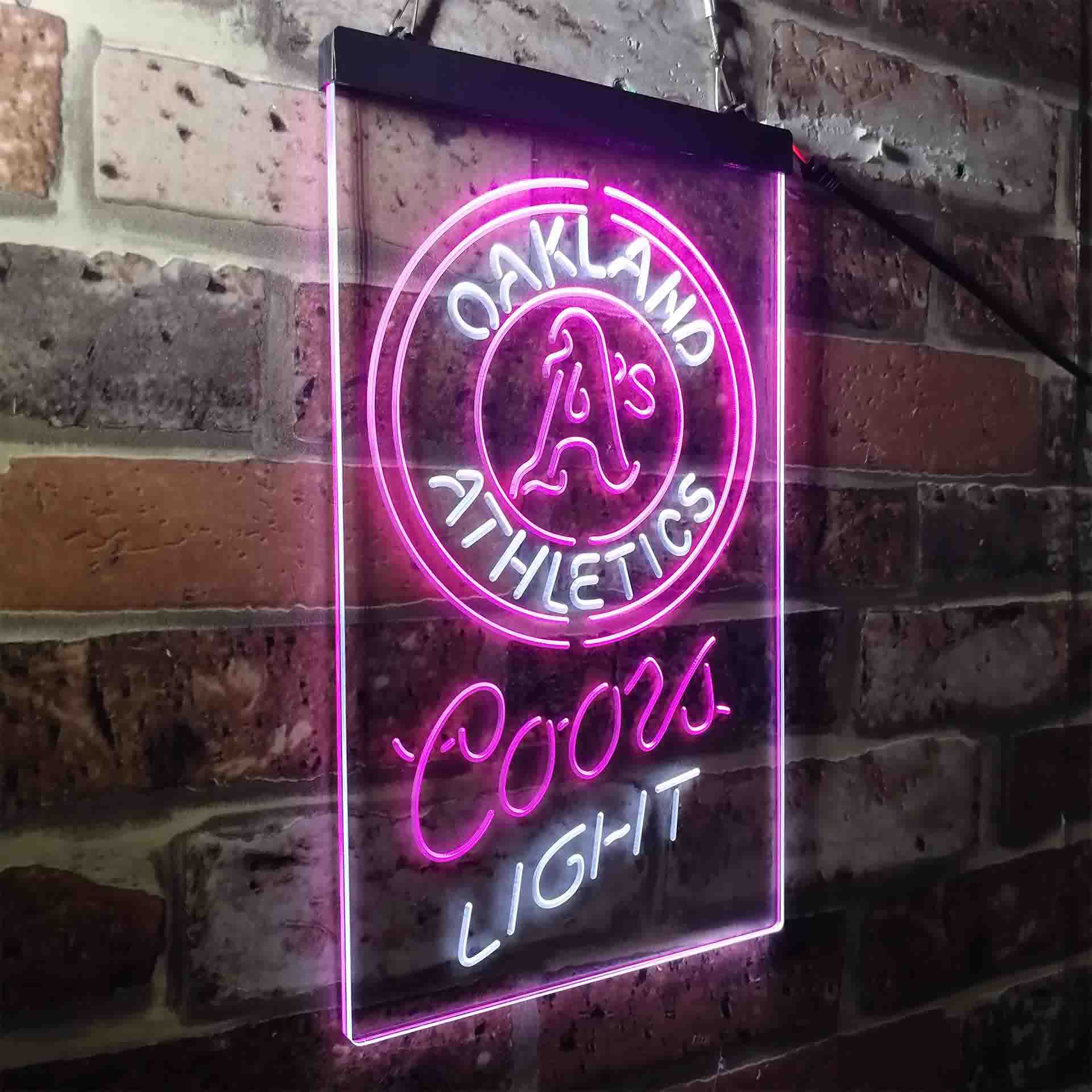 Oakland Athletics Coors Light Neon-Like LED Sign