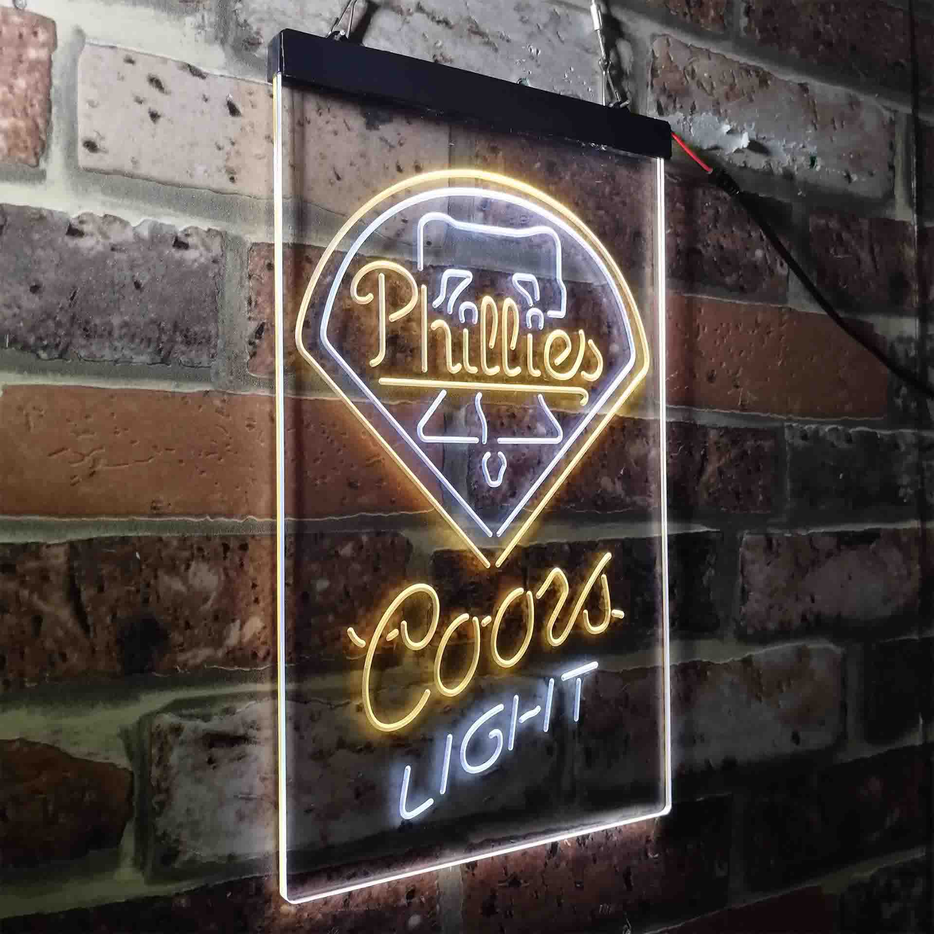 Philadelphia Phillies Coors Light Neon-Like LED Sign