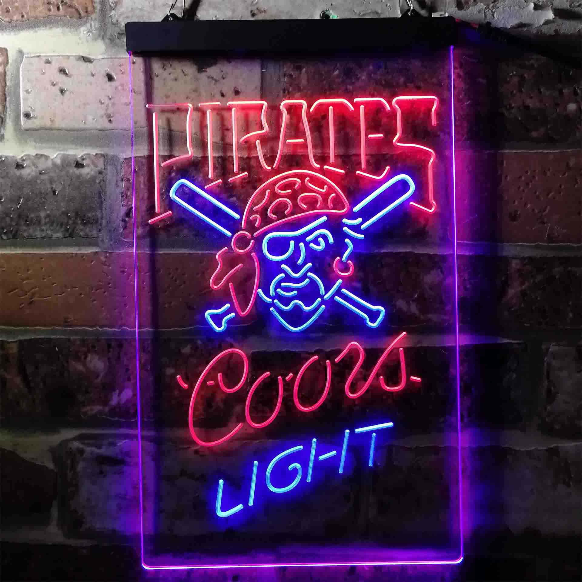 Pittsburgh Pirates Coors Light Neon-Like LED Sign