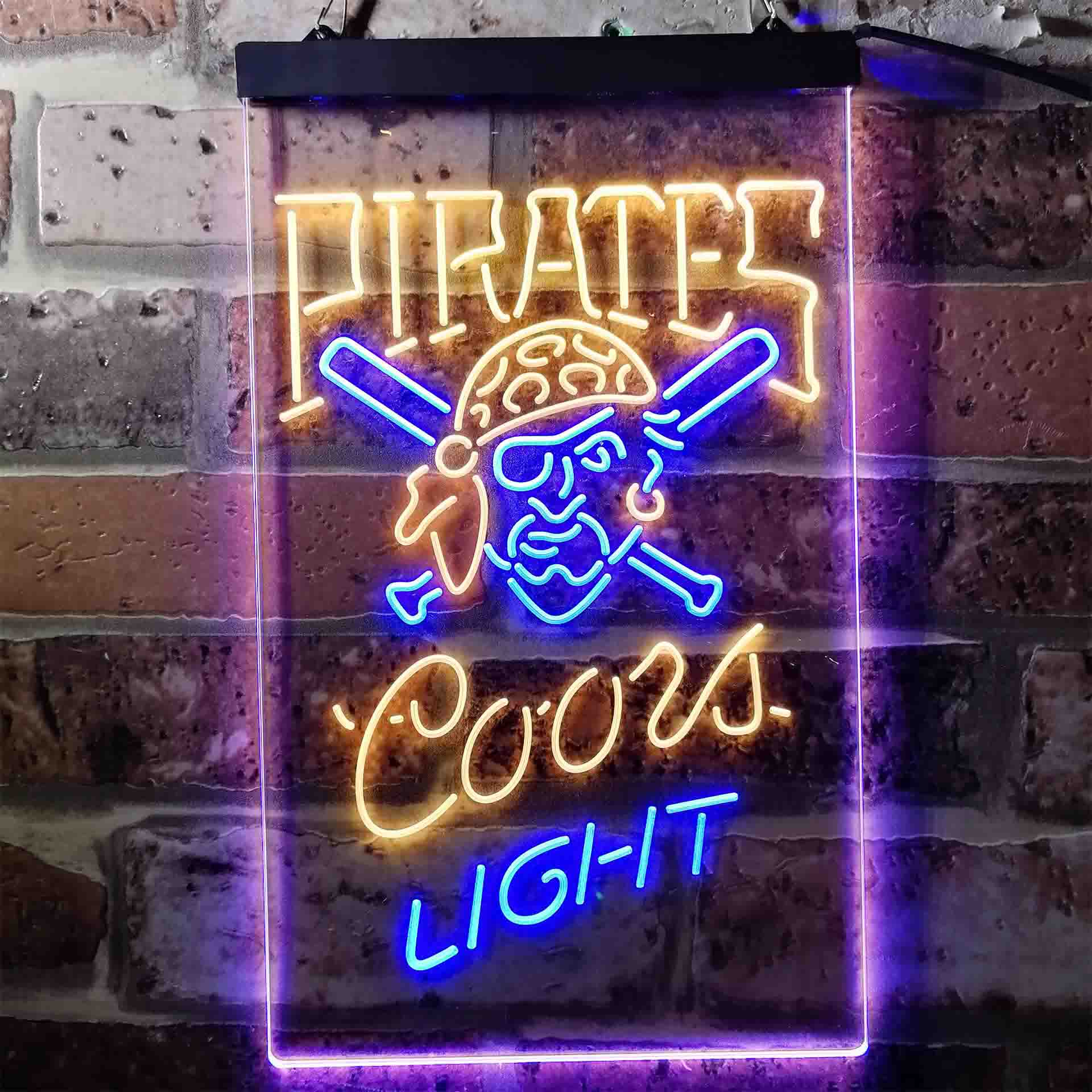 Pittsburgh Pirates Coors Light Neon-Like LED Sign