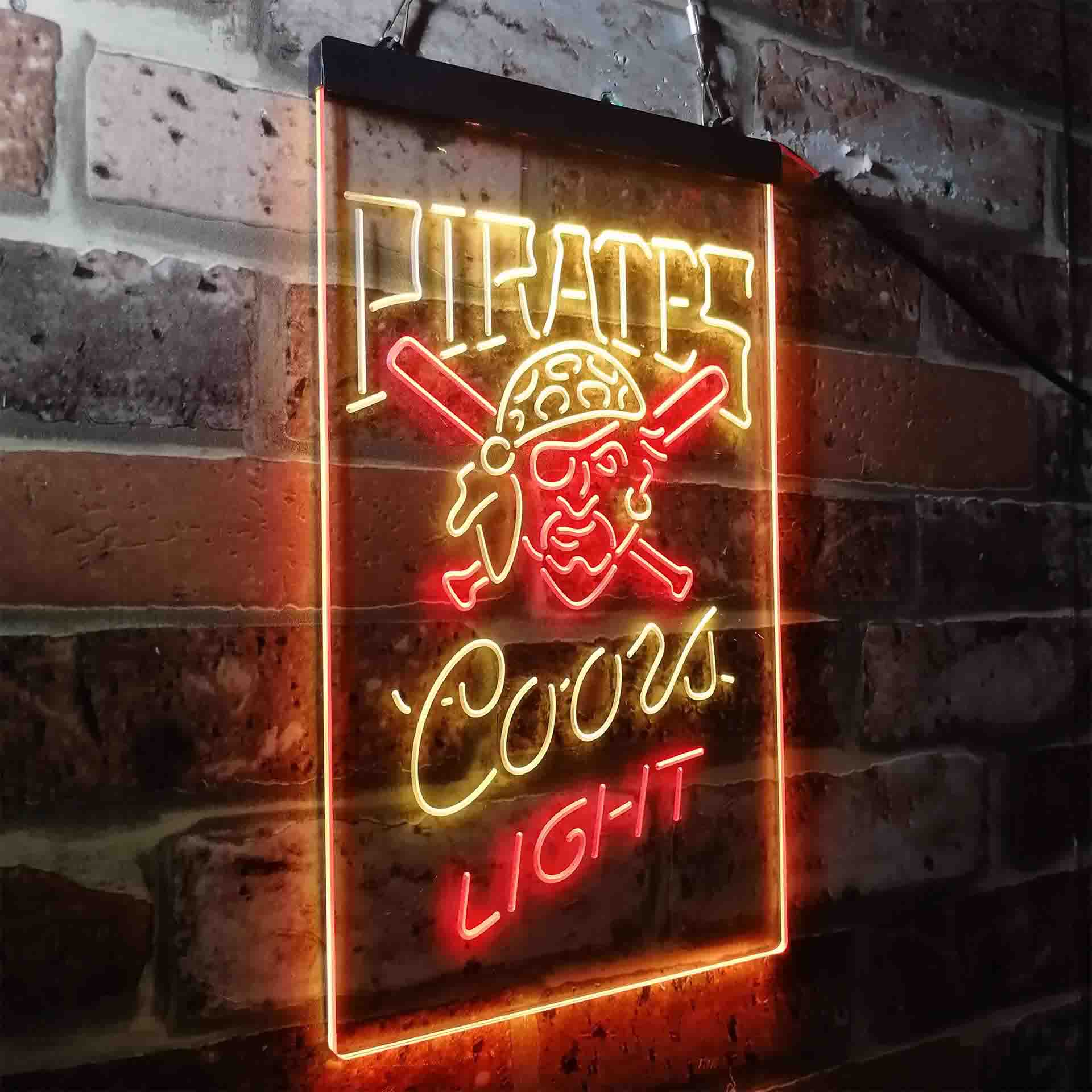 Pittsburgh Pirates Coors Light Neon-Like LED Sign