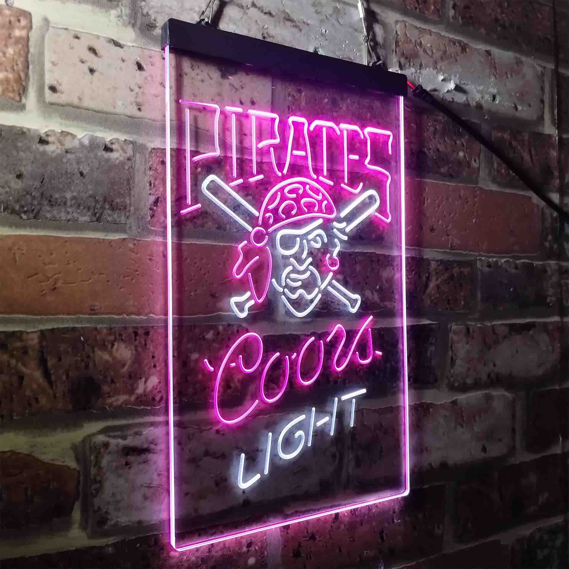 Pittsburgh Pirates Coors Light Neon-Like LED Sign