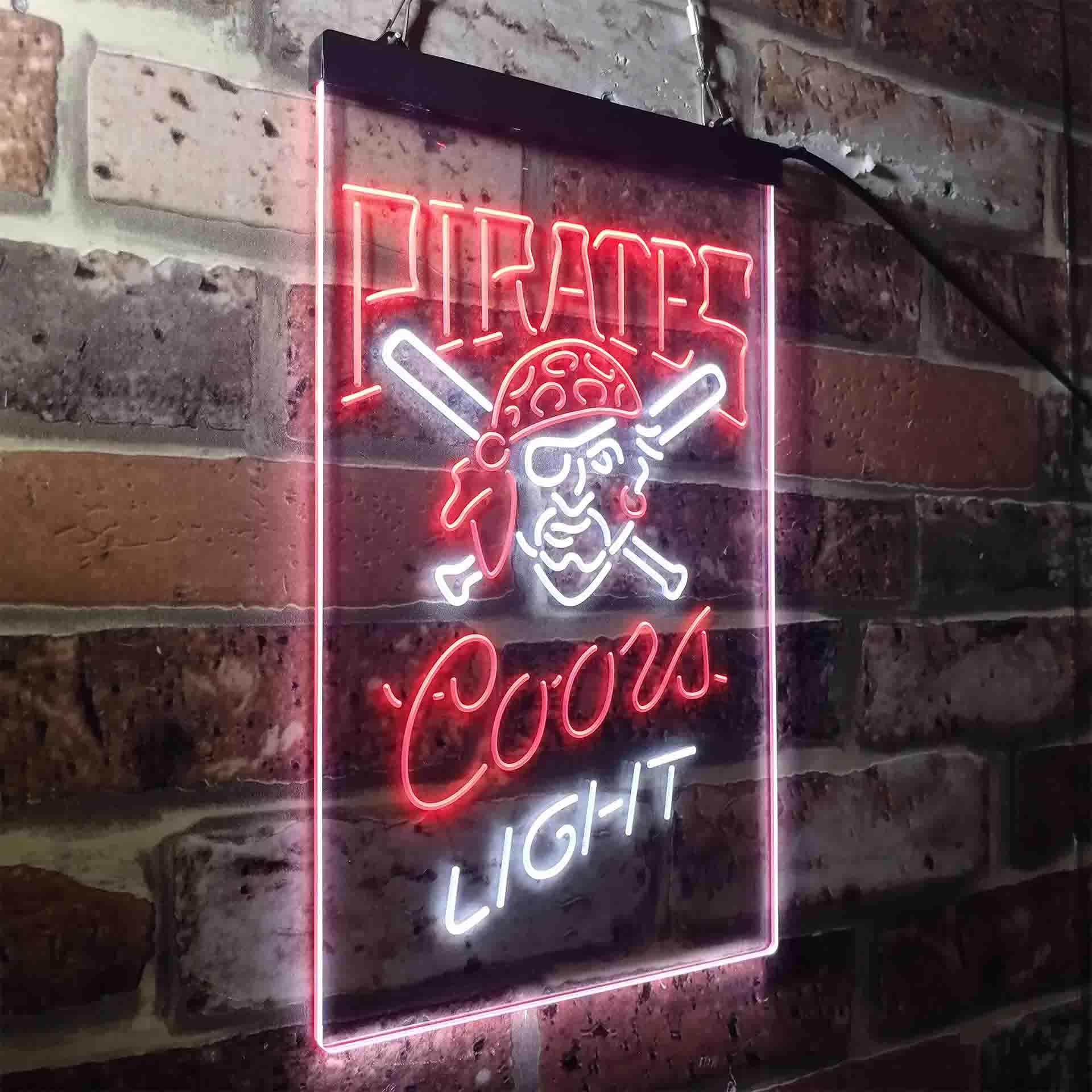 Pittsburgh Pirates Coors Light Neon-Like LED Sign
