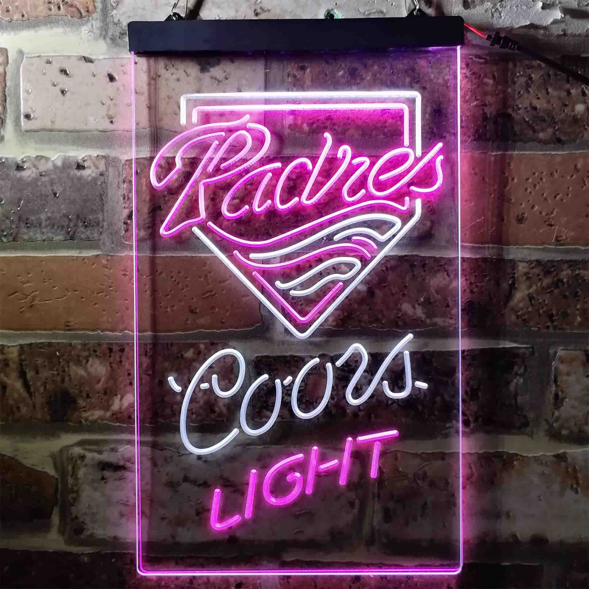 San Diego Padres Coors Light Neon-Like LED Sign