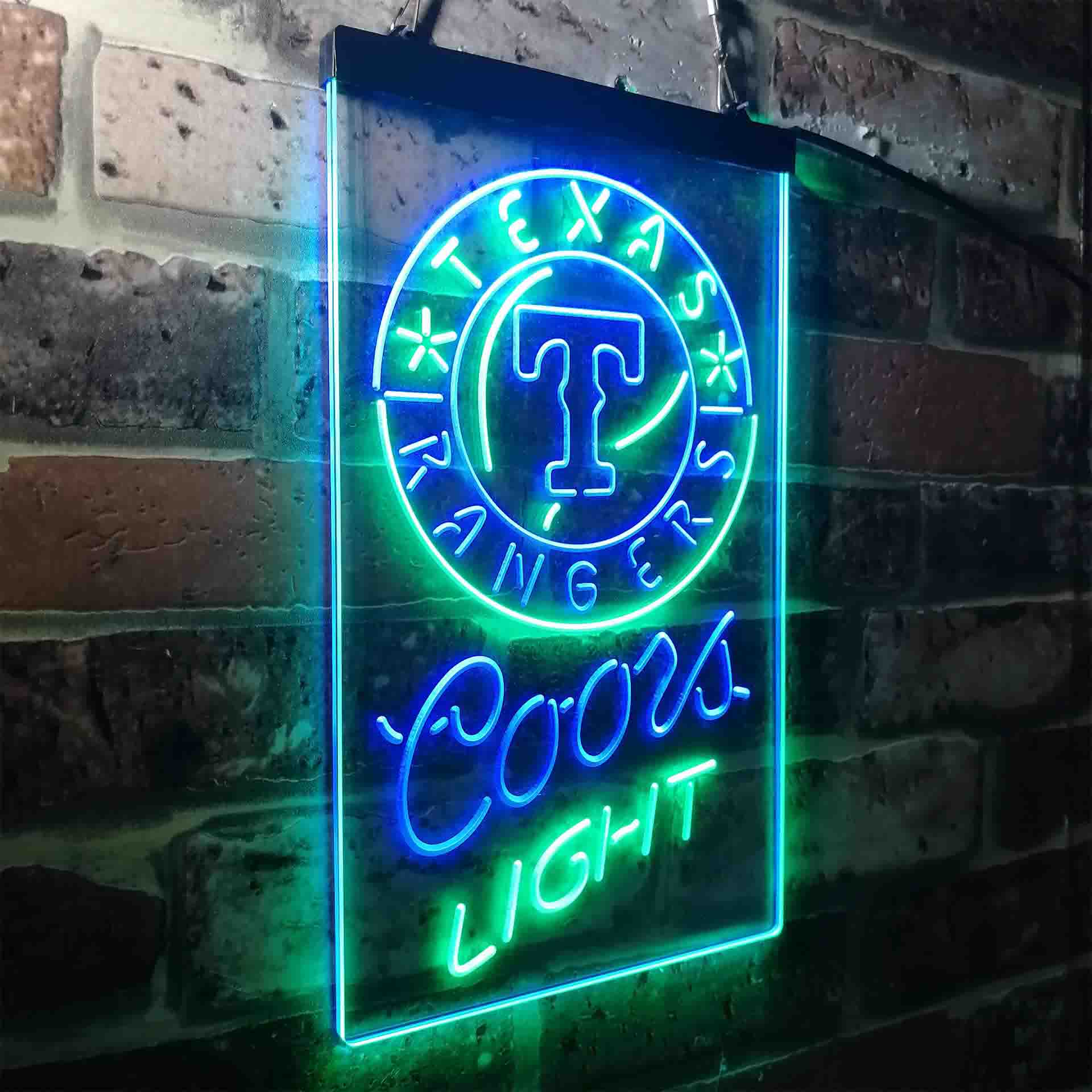 Texas Rangers Coors Light Neon-Like LED Sign