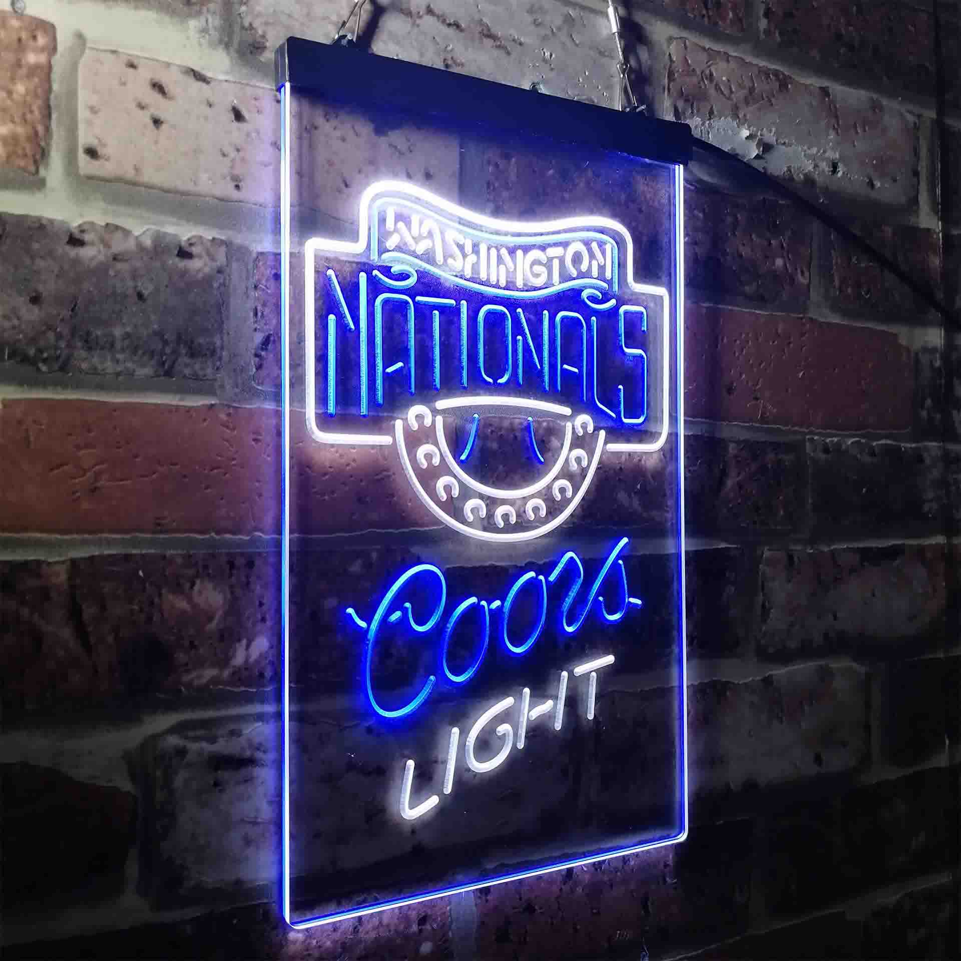 Washington Nationals Coors Light Neon-Like LED Sign