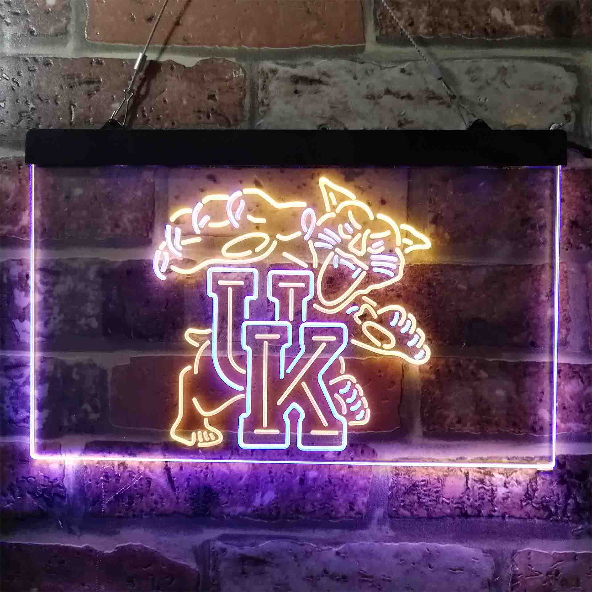 Basketball Kentucky Wildcats Sport Dual Color LED Neon Sign ProLedSign