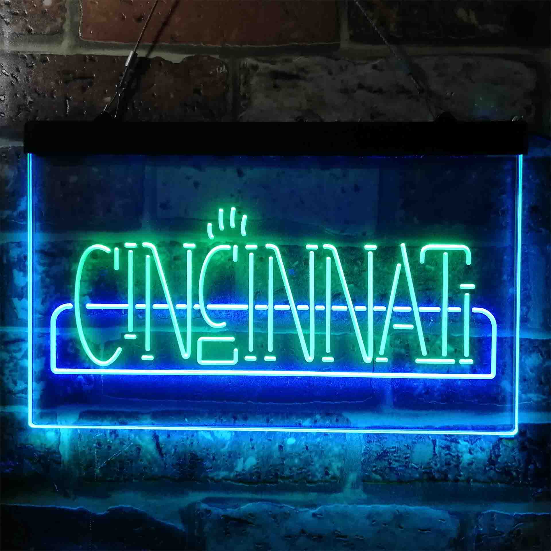 University Sport Team Cincinnati Bearcats Dual Color LED Neon Sign ProLedSign