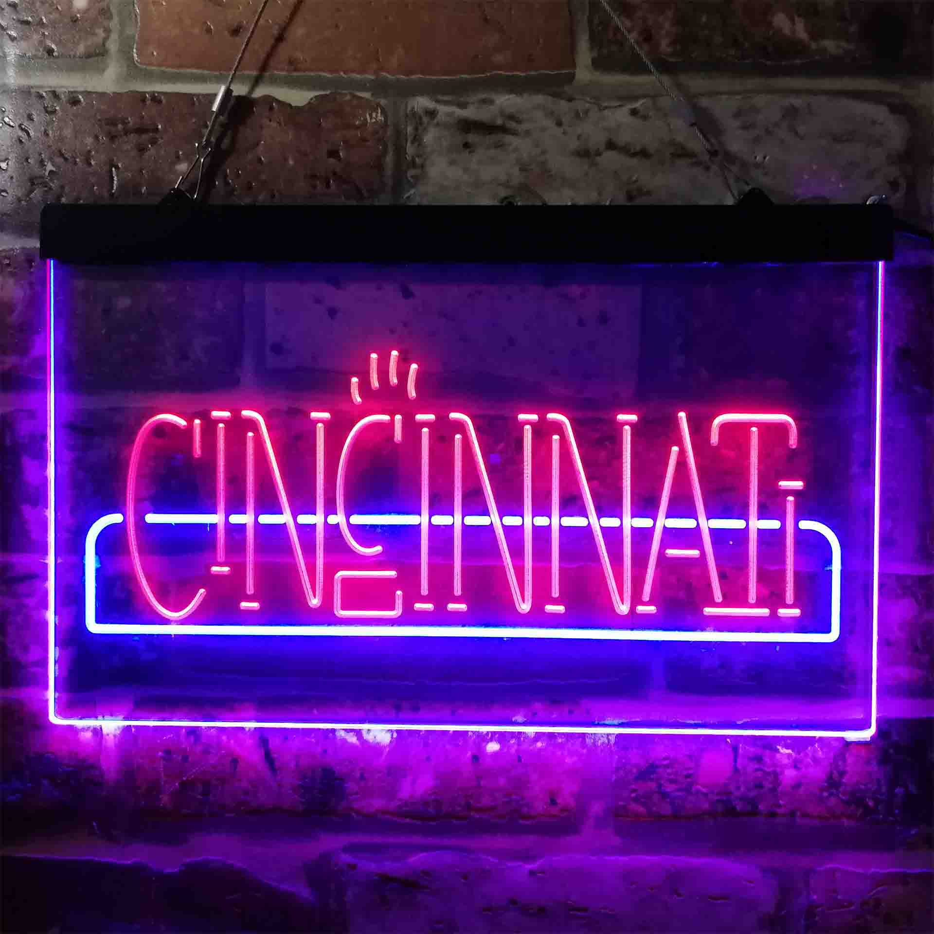 University Sport Team Cincinnati Bearcats Dual Color LED Neon Sign ProLedSign