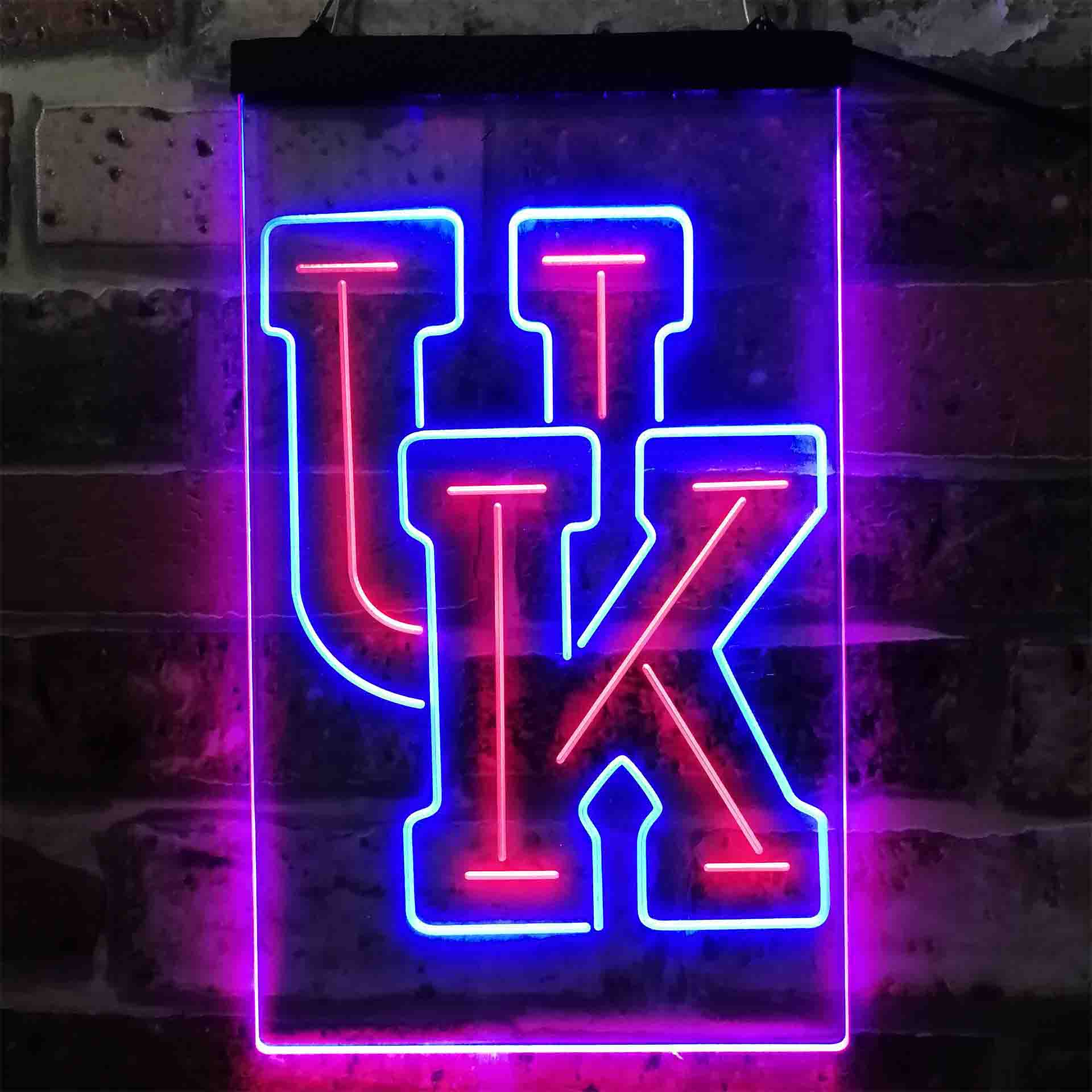 University Basketball Sport Team Kentucky Wildcats Dual Color LED Neon Sign ProLedSign