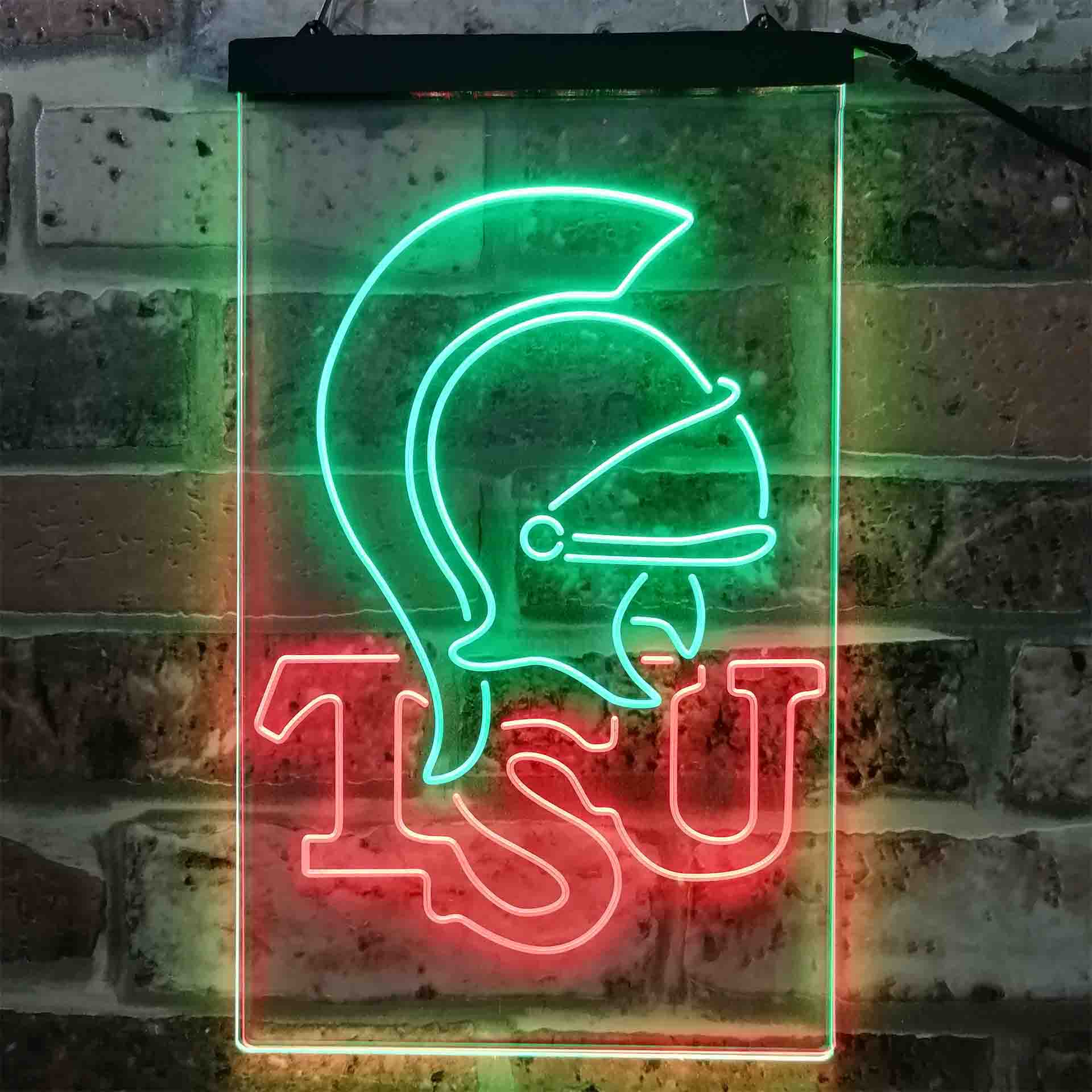 University Football Sport Team Troy Trojans Dual Color LED Neon Sign ProLedSign