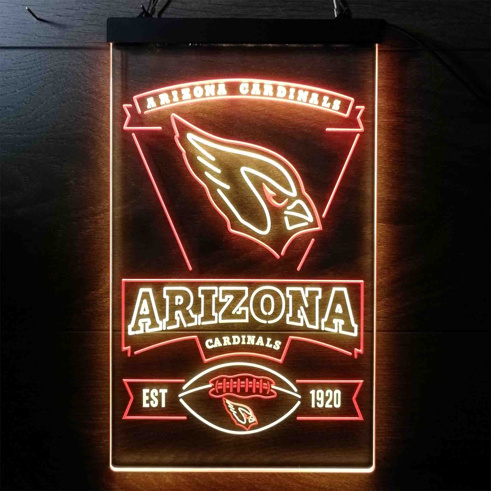 Arizona Cardinals Est. 1920 Neon-Like LED Sign