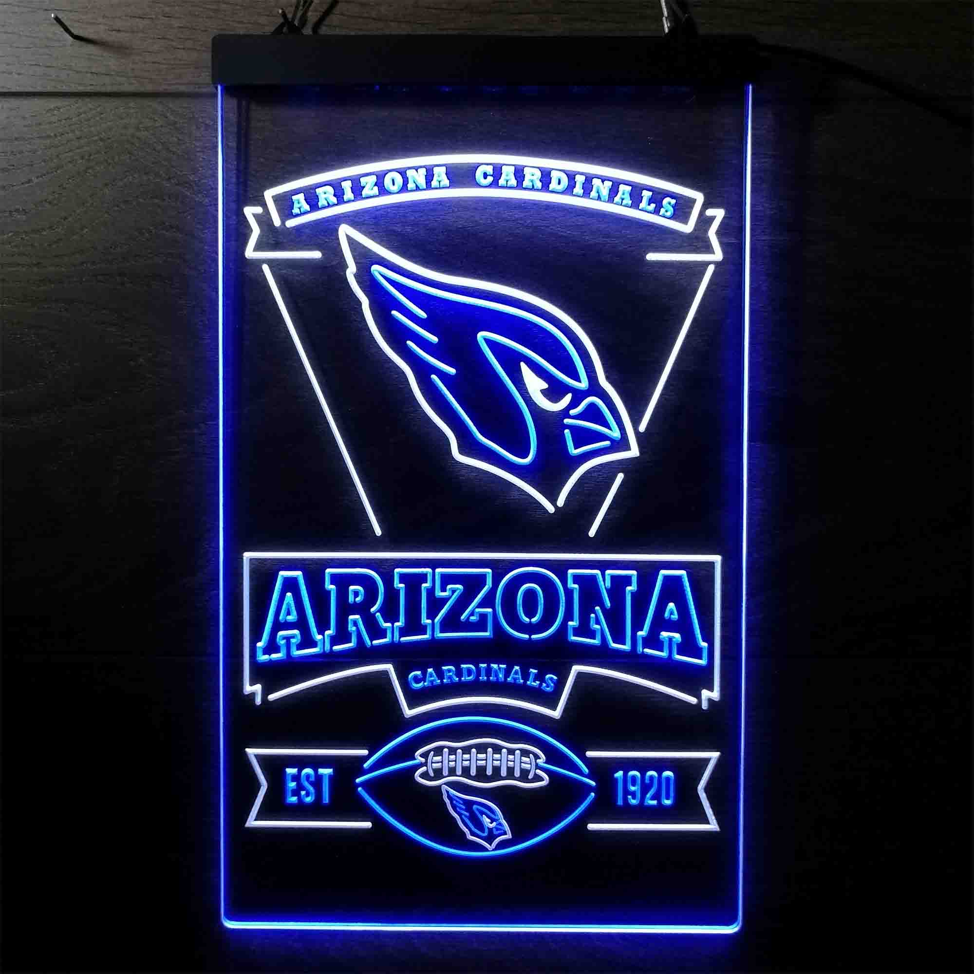 ARIZONA CARDINALS CLASSIC RETRO LOGO EST. 1920 WOOD SIGN 11"