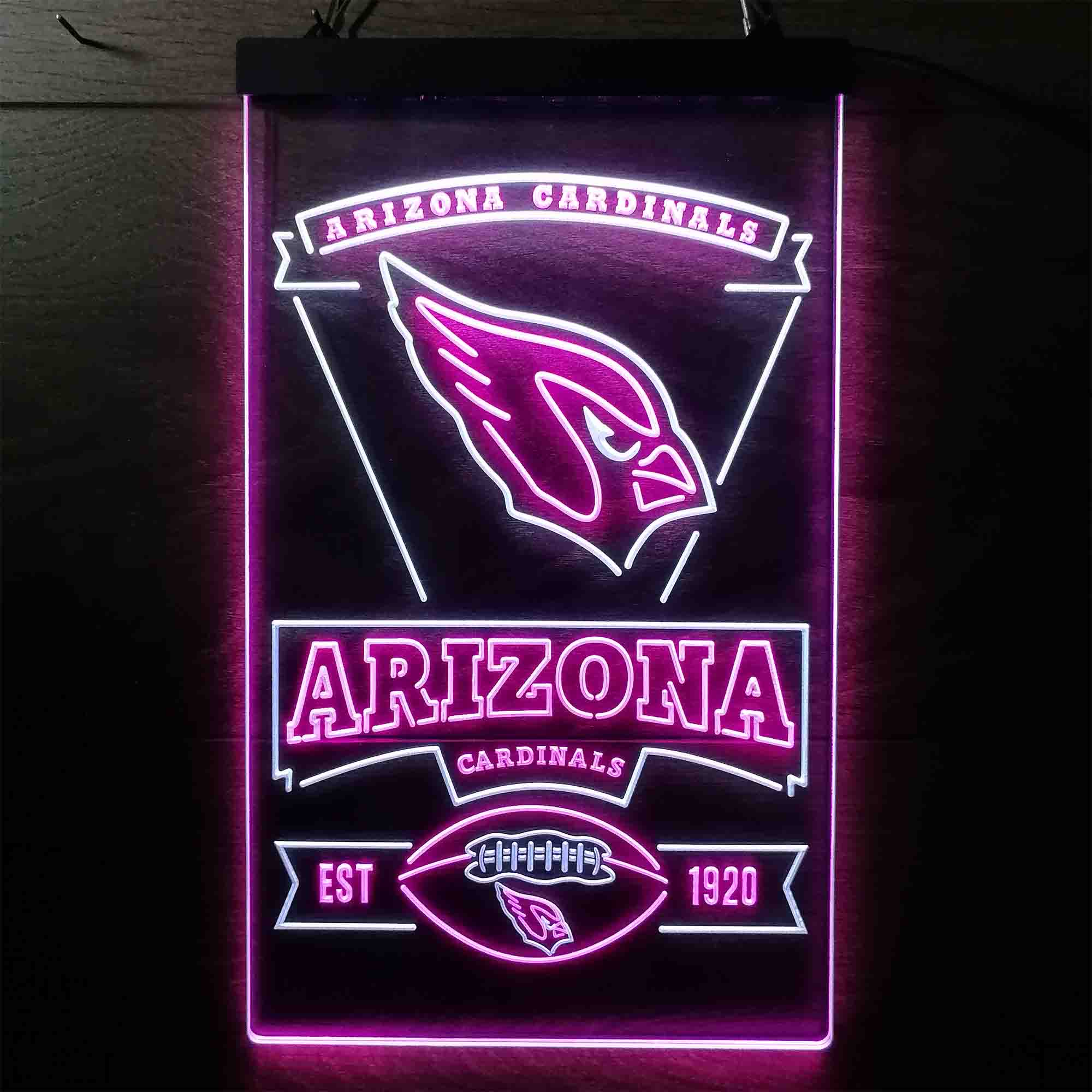 Arizona Cardinals Est. 1920 Neon-Like LED Sign