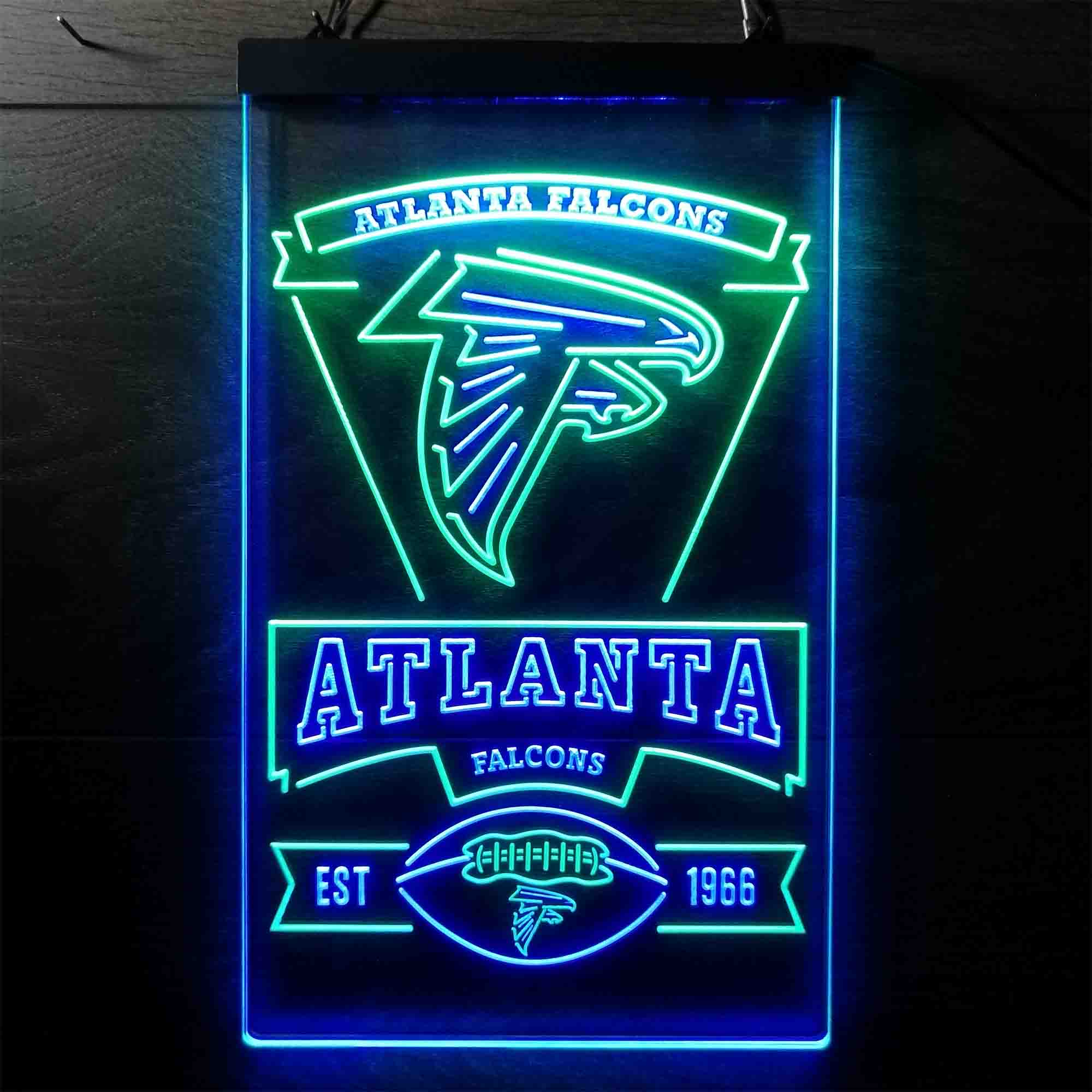 Atlanta Falcons Est. 1966 Neon-Like LED Sign