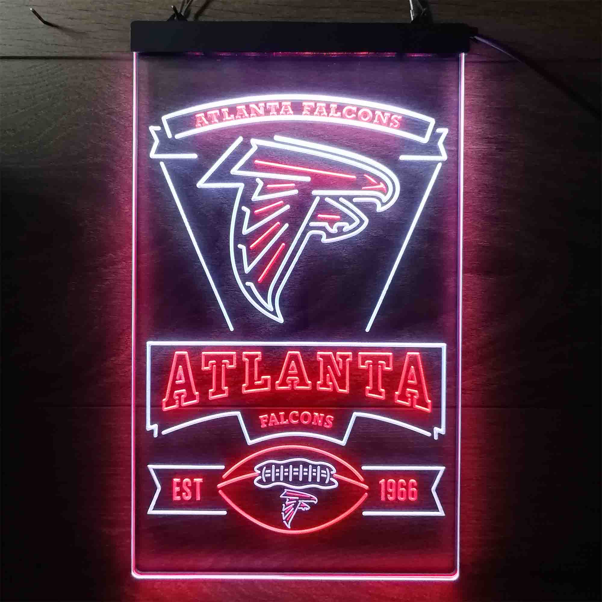 Atlanta Falcons Est. 1966 Neon-Like LED Sign