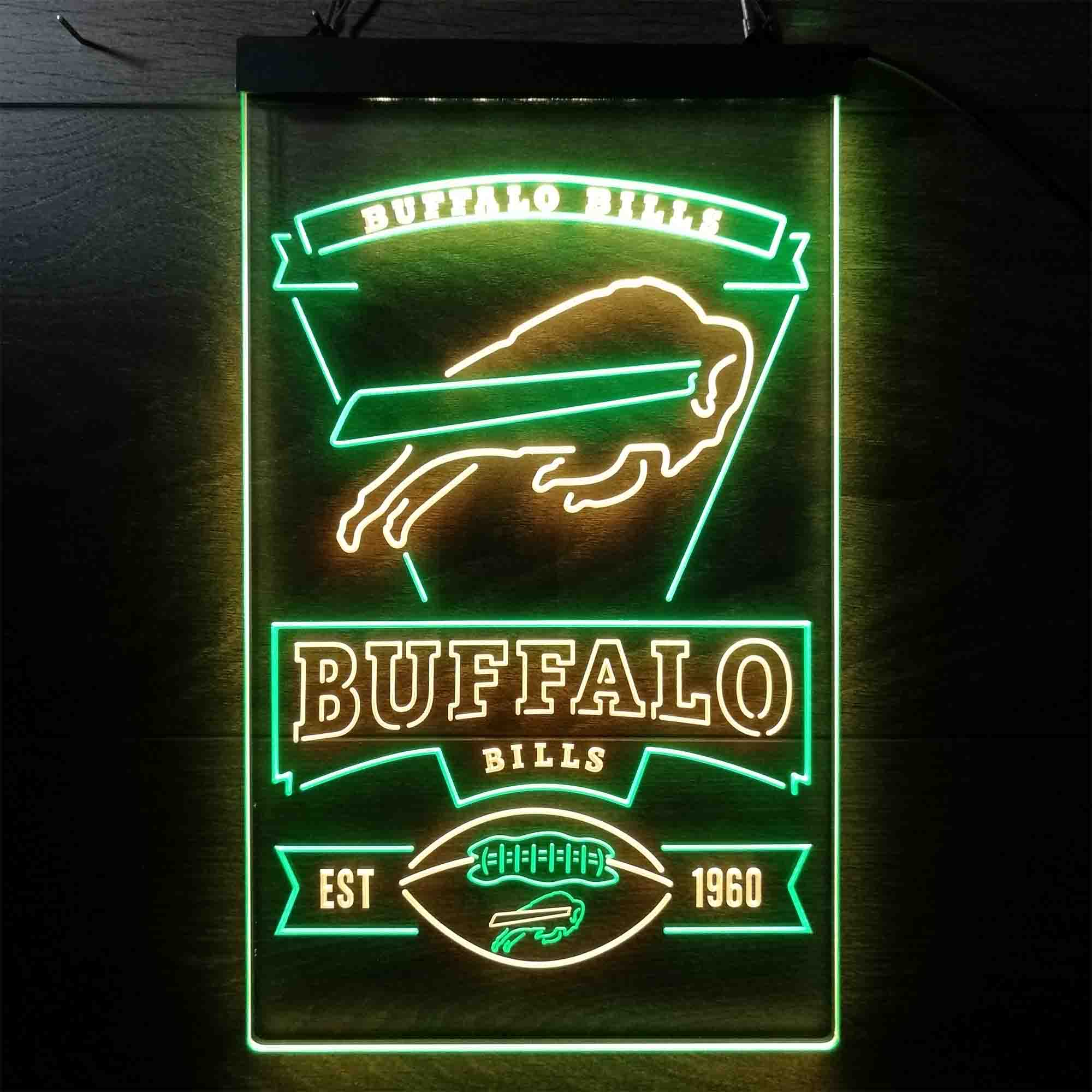 Buffalo Bills Bar Decor Neon LED Sign