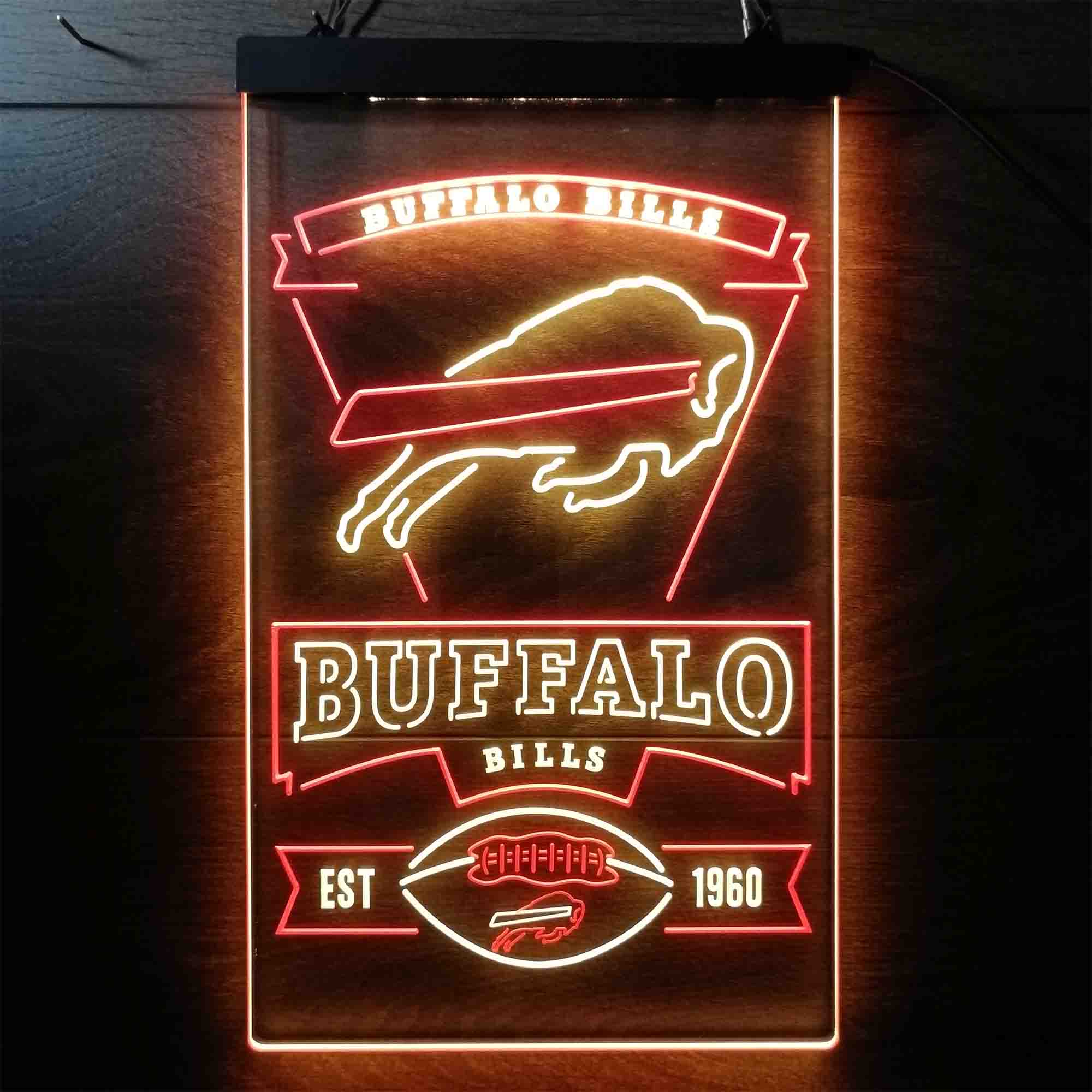 Buffalo Bills Est. 1960 Neon-Like LED Sign