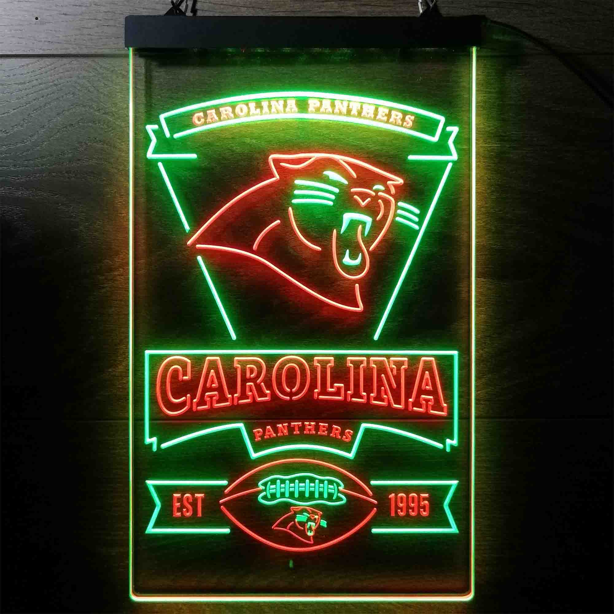 Carolina Panthers Est. 1995 Neon-Like LED Sign