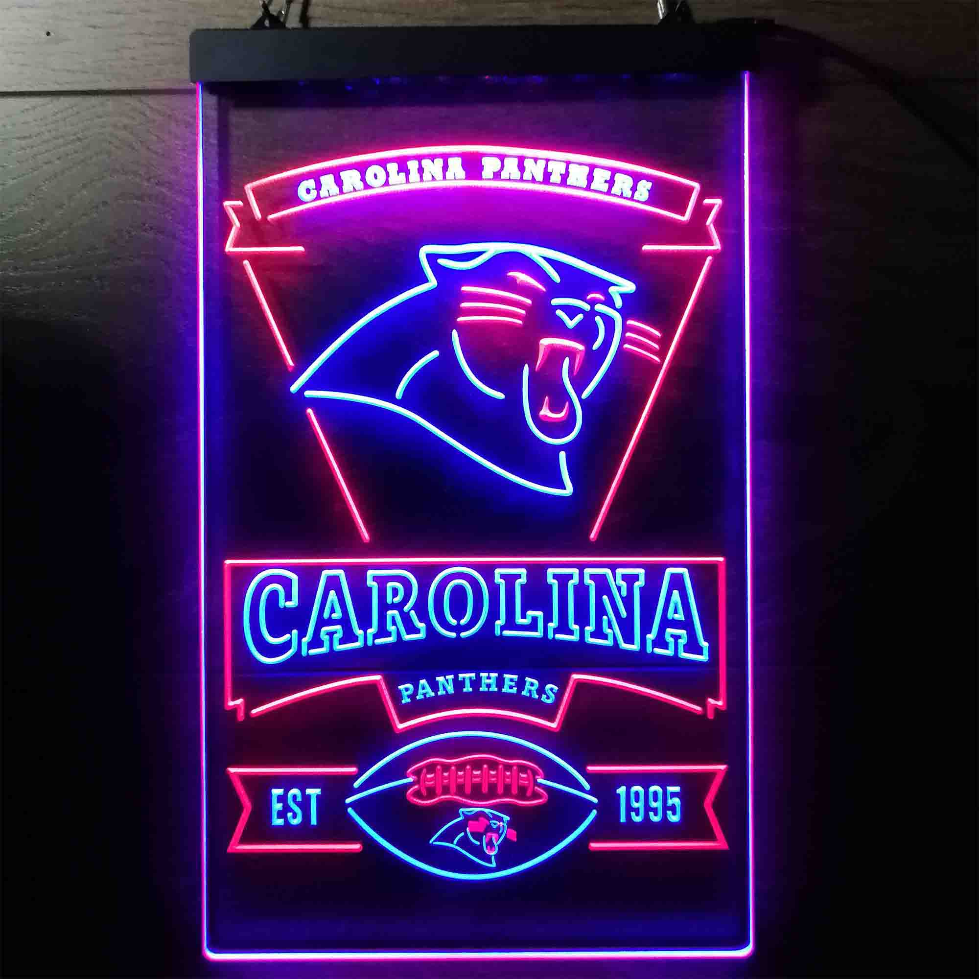 Carolina Panthers Est. 1995 Neon-Like LED Sign