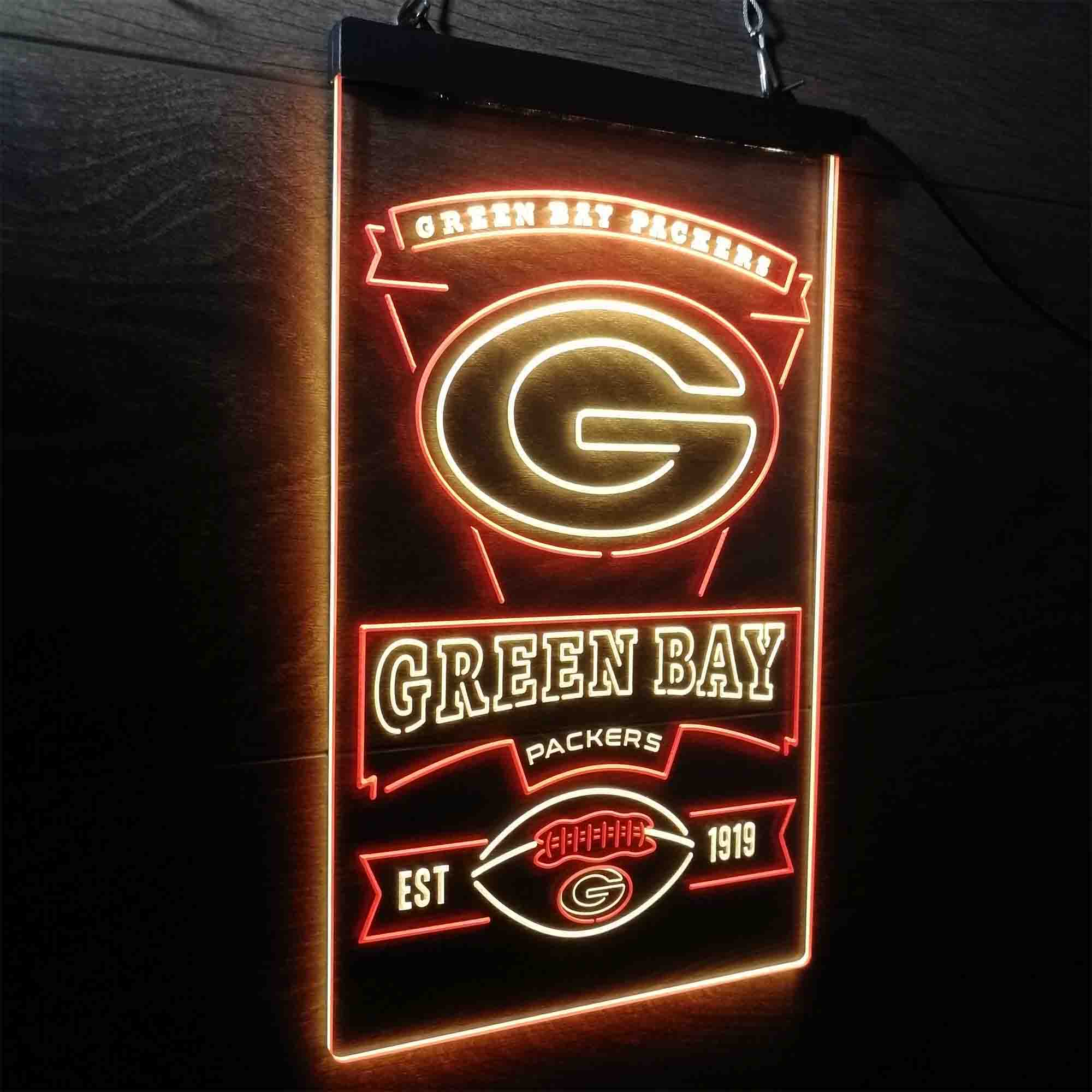 Green Bay Packers Memorabilia Neon LED Sign - Limited Edition