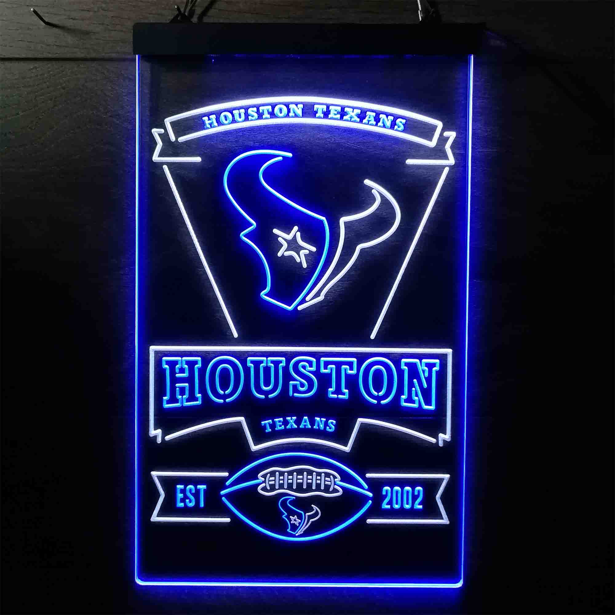Houston Texans Est. 2002 Neon-Like LED Sign