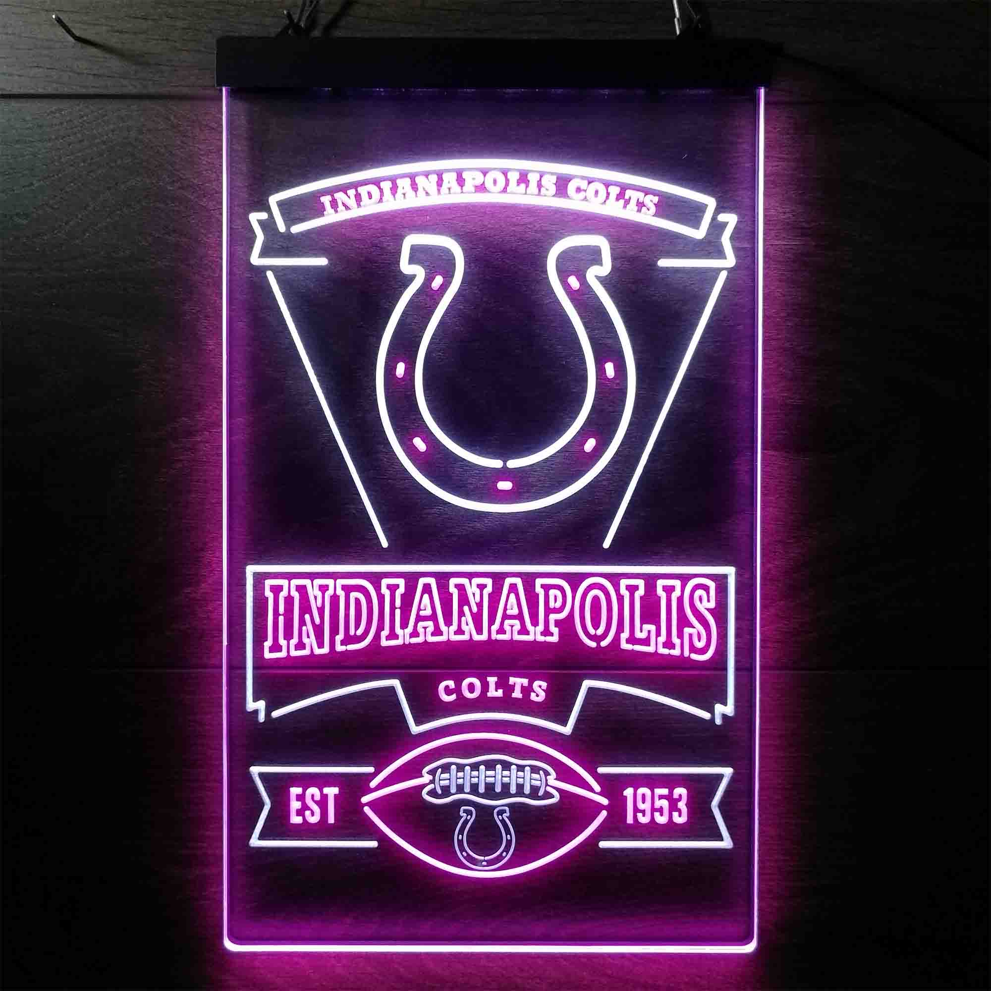 Indianapolis Colts Neon-Like LED Sign