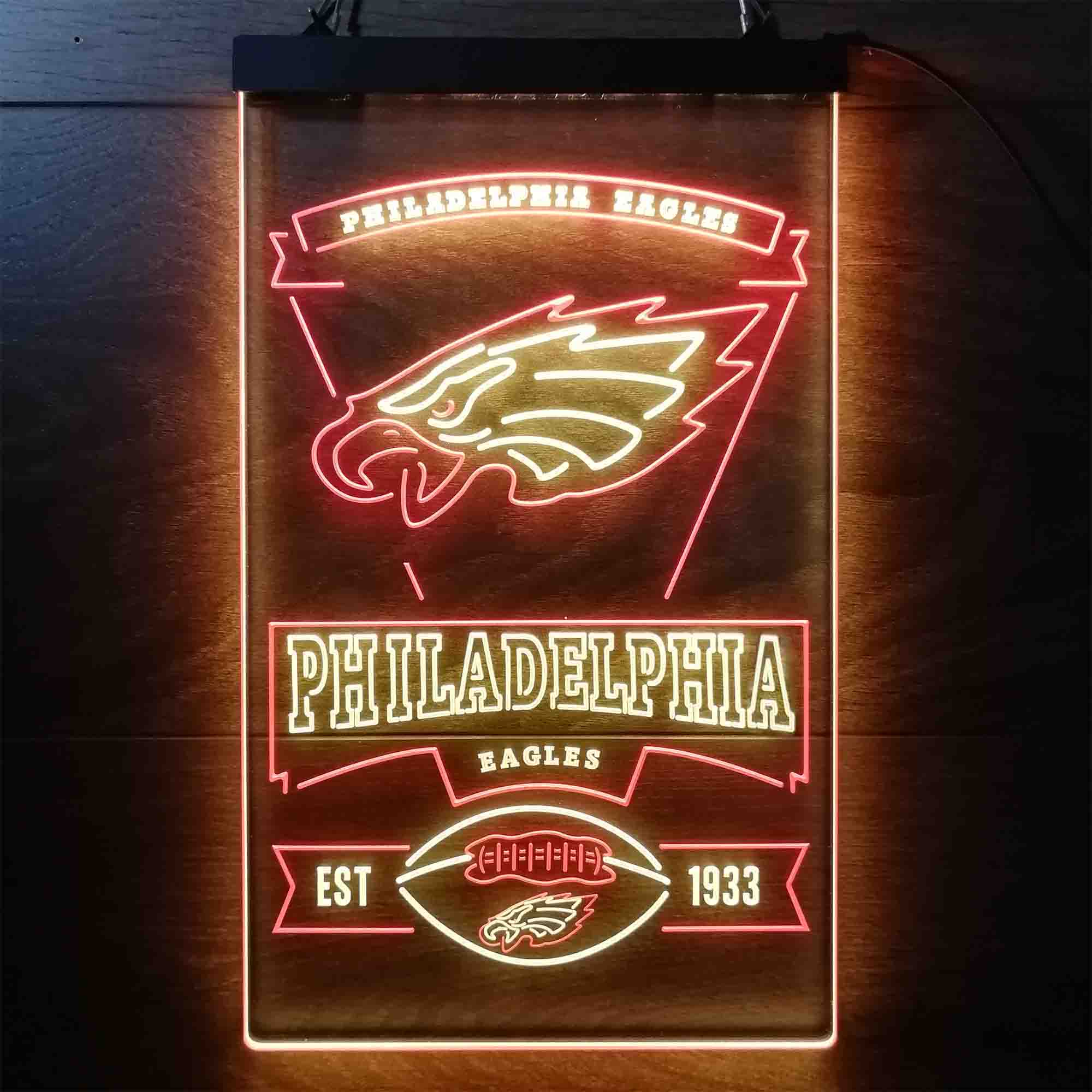 Philadelphia Eagles Est. 1933 Neon-Like LED Sign