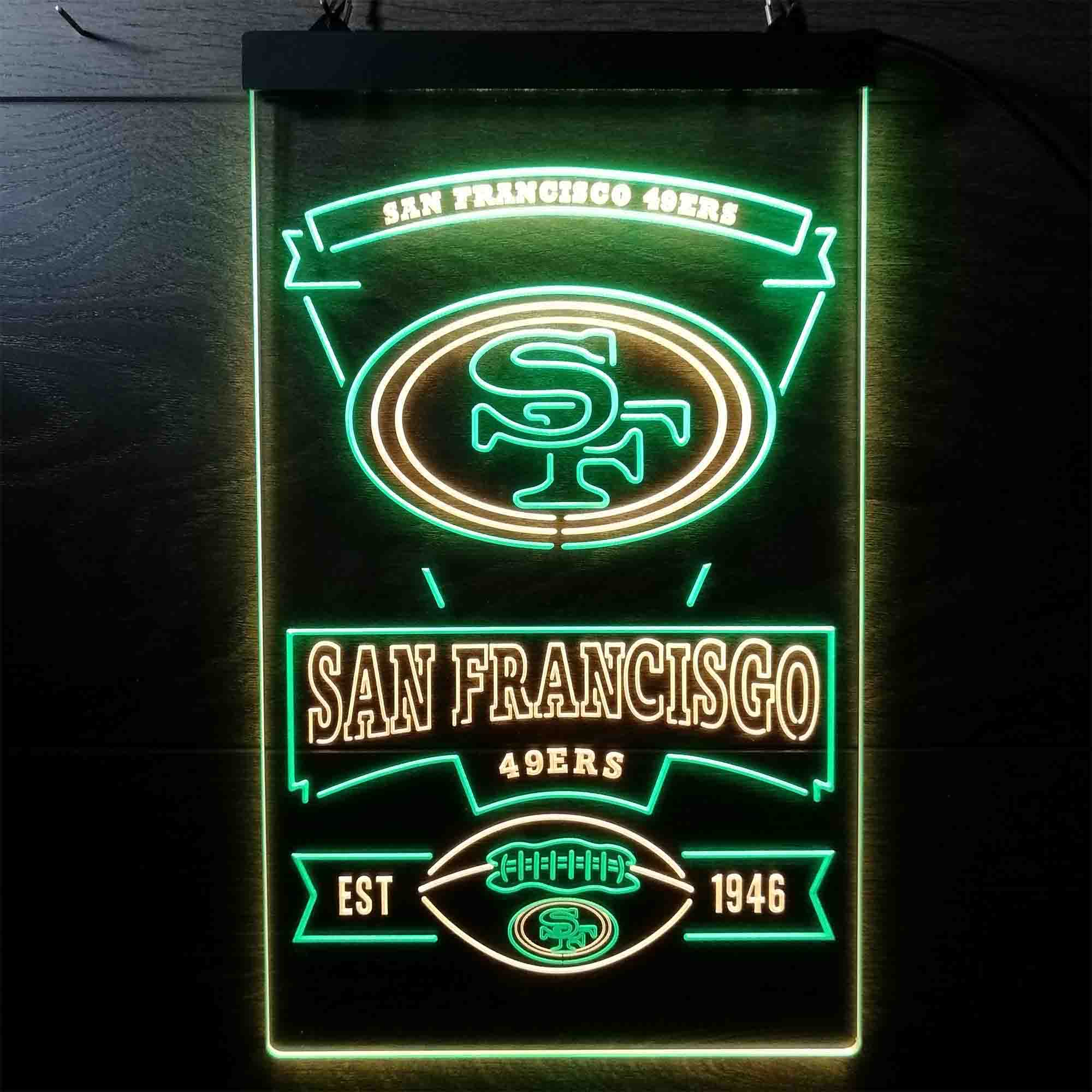 San Francisco 49ers Est. 1946 Neon-Like LED Sign