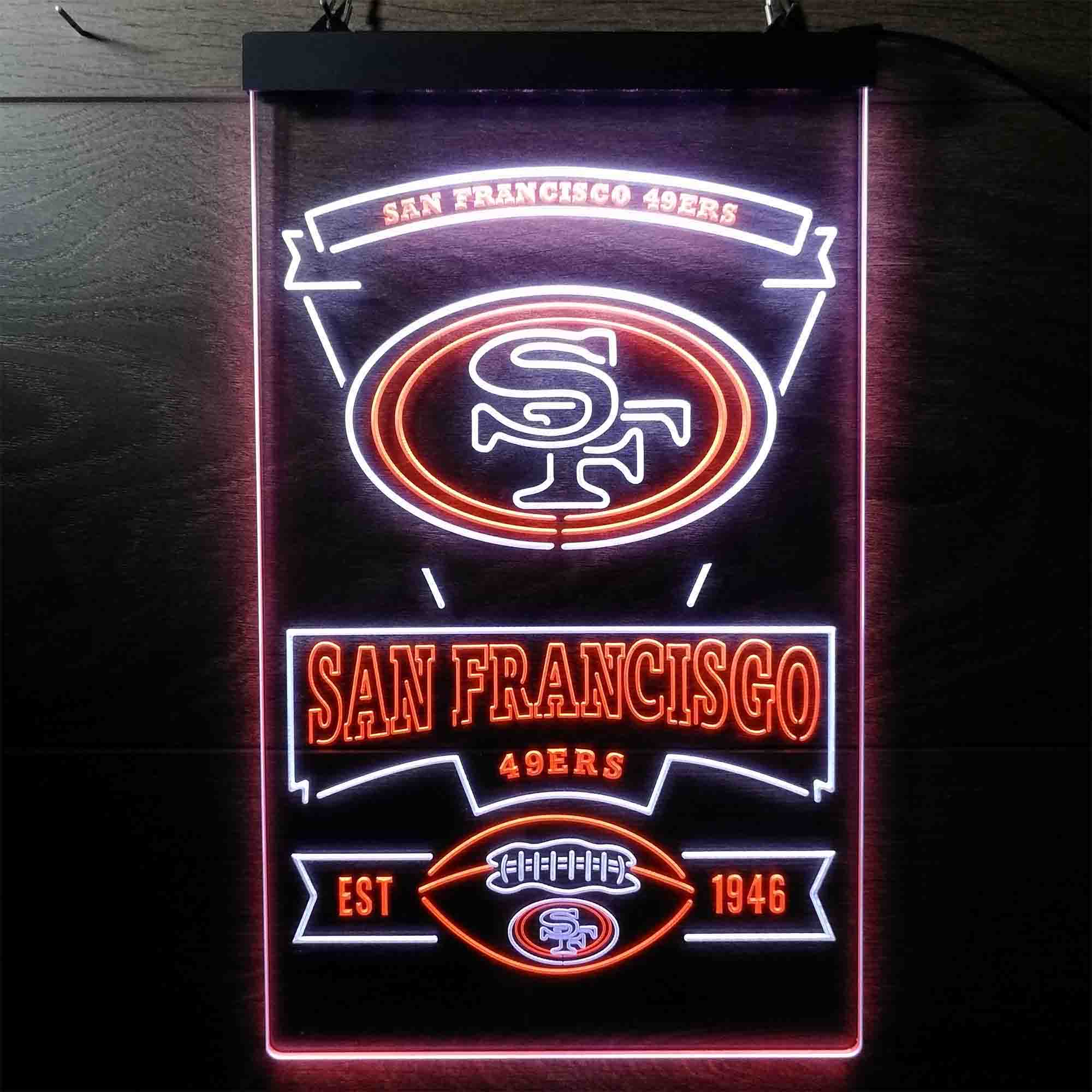 San Francisco 49ers Sports Bar Neon-Like LED Sign