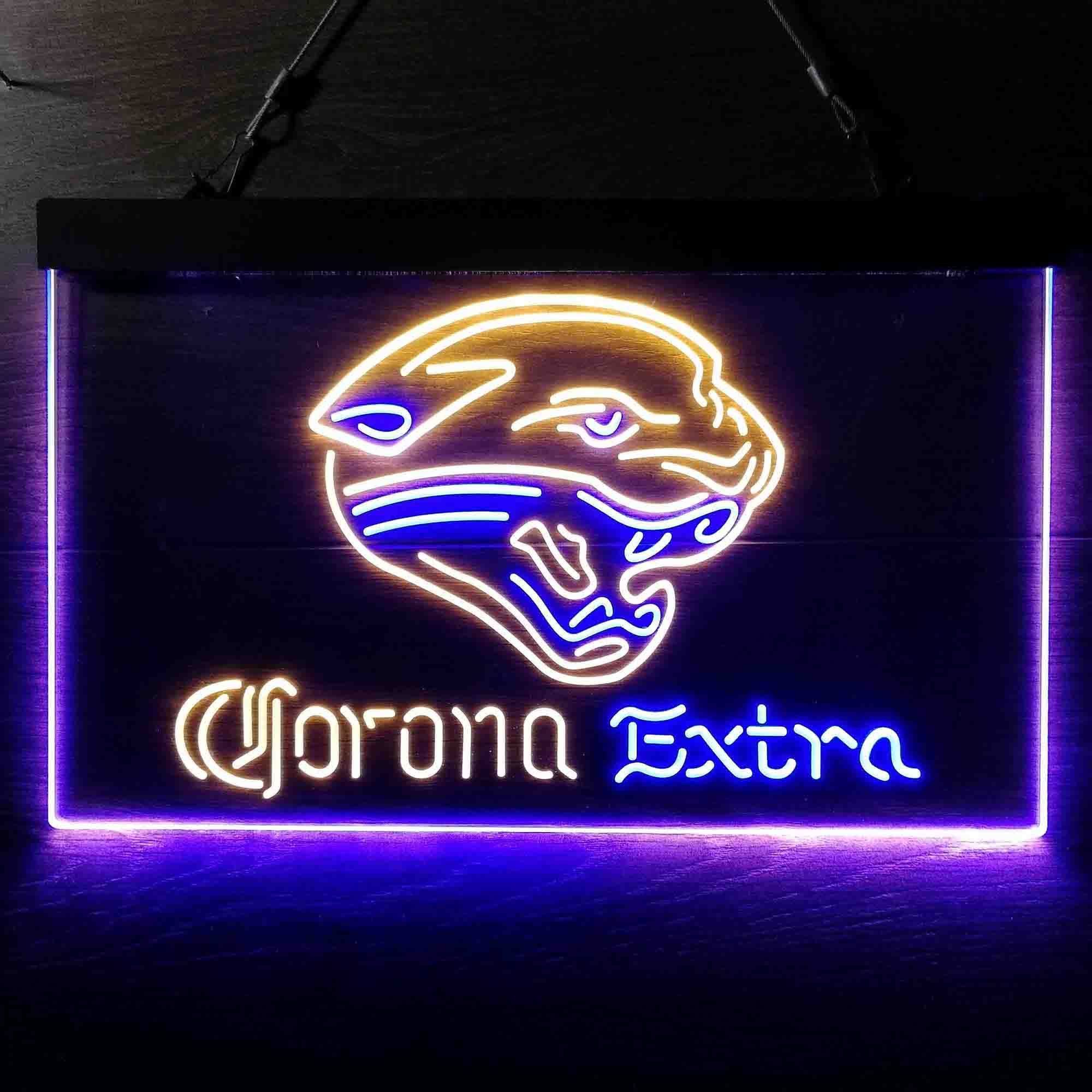 Corona Extra Bar Jacksonville Jaguars Est. 1995 Neon-Like LED Sign
