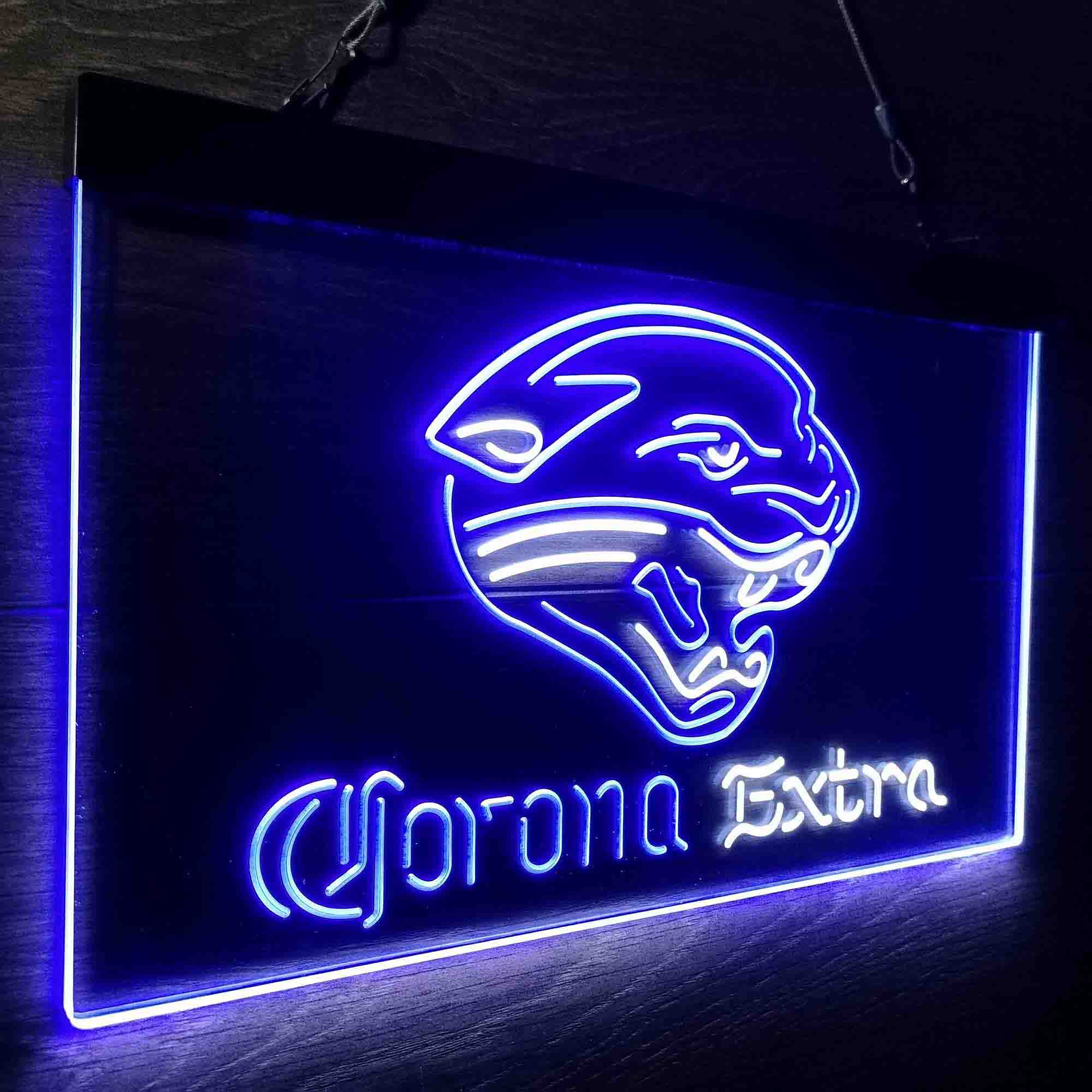 Jacksonville Jaguars Corona Extra Bar Neon-Like LED Sign - ProLedSign