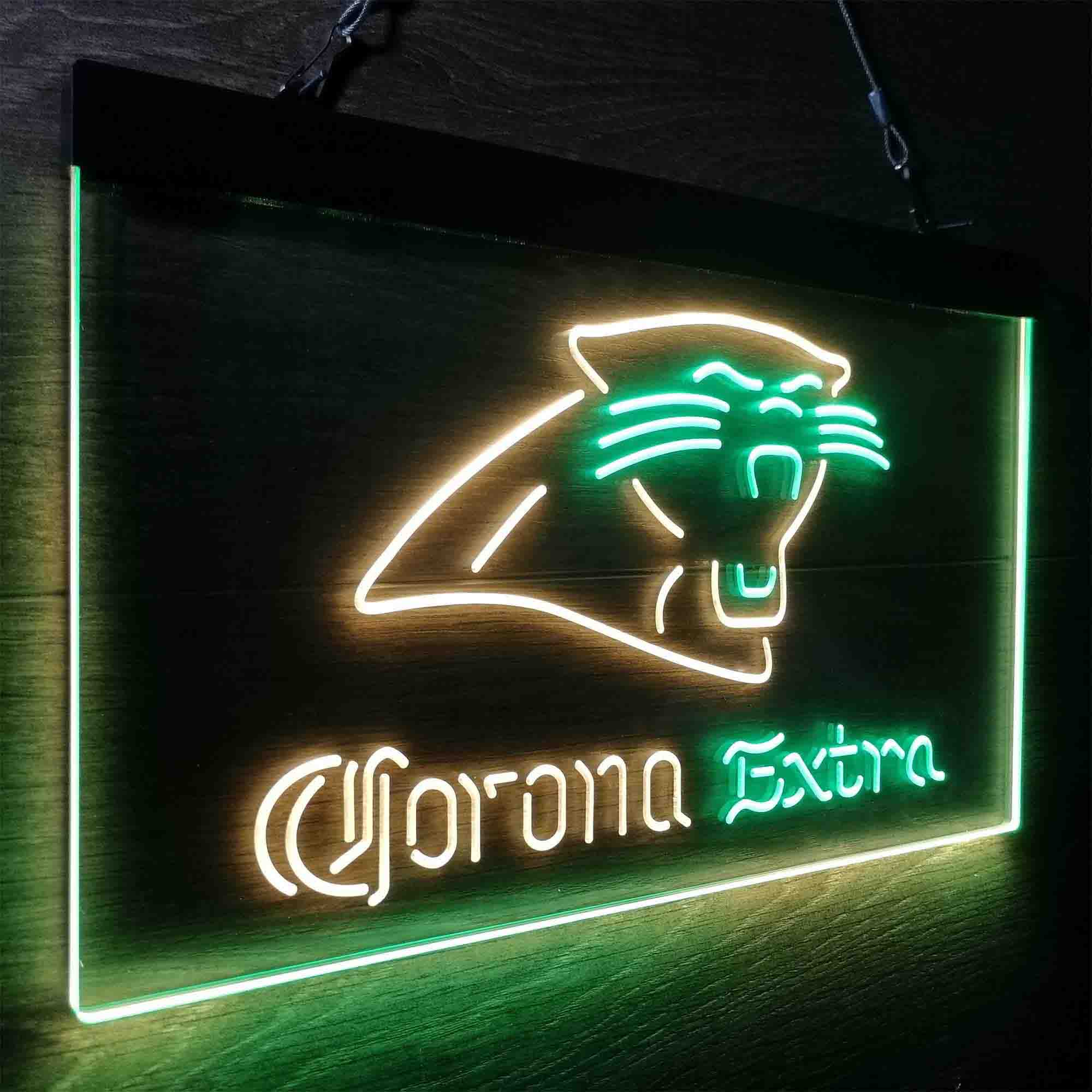 Carolina Panthers Corona Extra Neon-Like LED Sign - ProLedSign