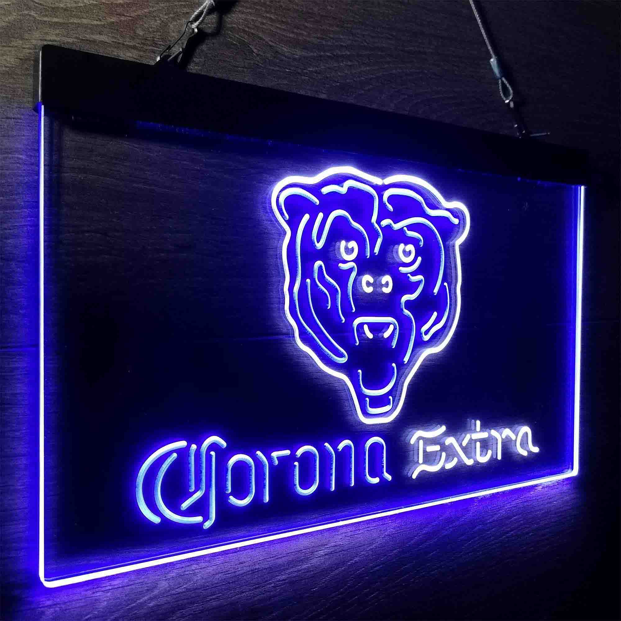 Chicago Bears Corona Extra Neon-Like LED Sign - ProLedSign