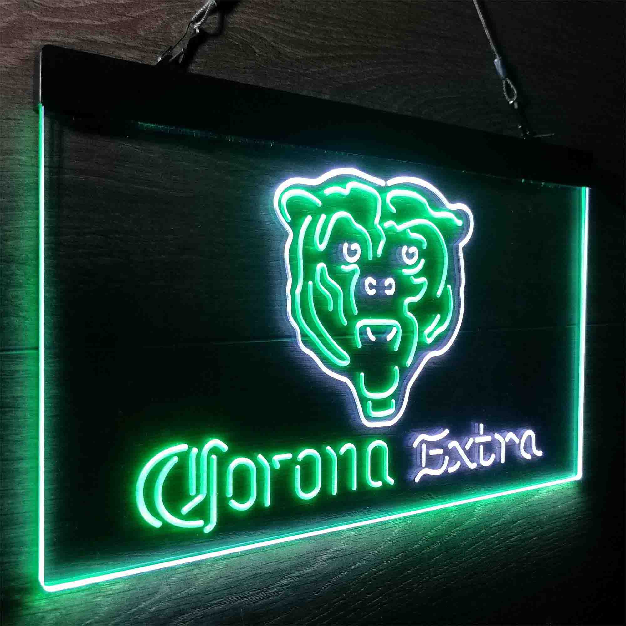 Chicago Bears Corona Extra Neon-Like LED Sign - ProLedSign