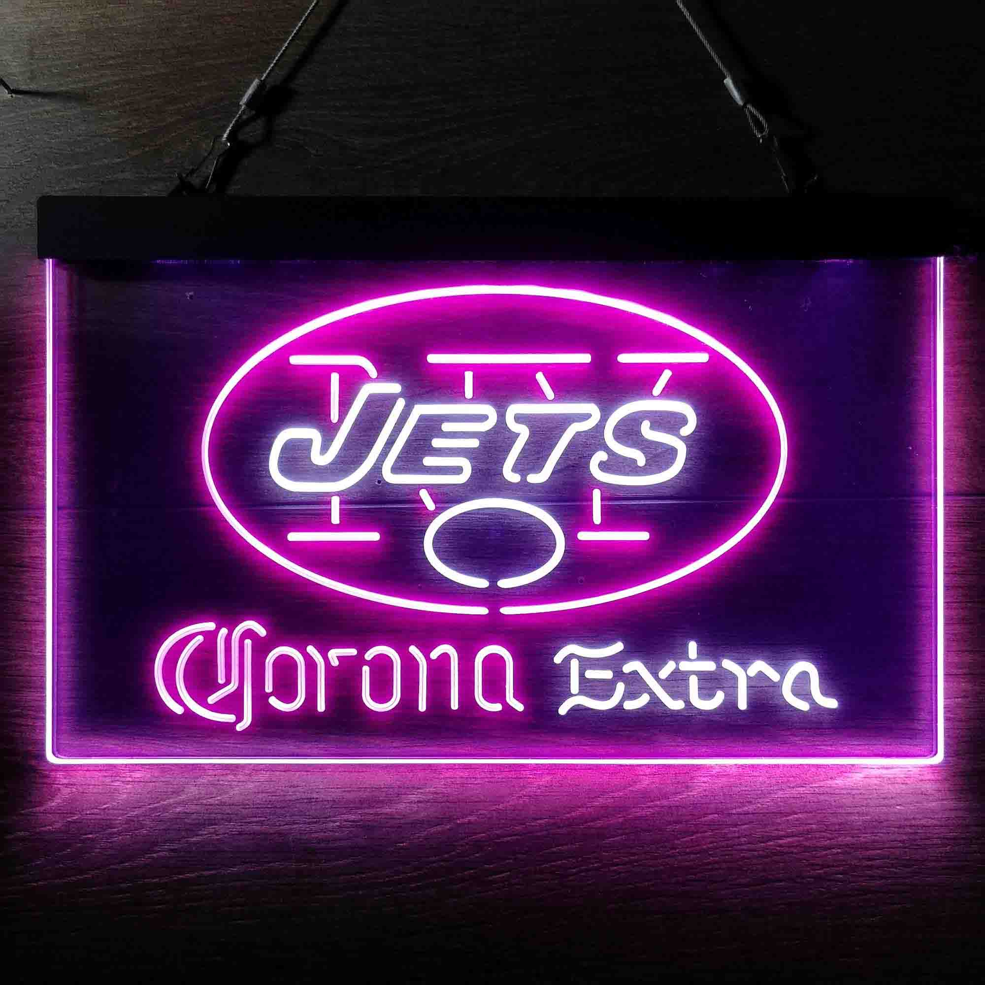 Corona Extra Bar New York Jets Est. 1960 Neon-Like LED Sign