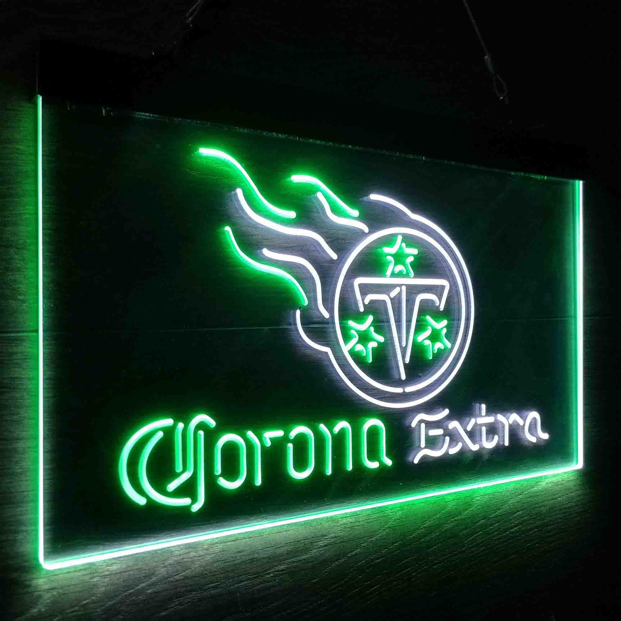 Tennessee Titans Corona Extra Bar Neon-Like LED Sign - ProLedSign