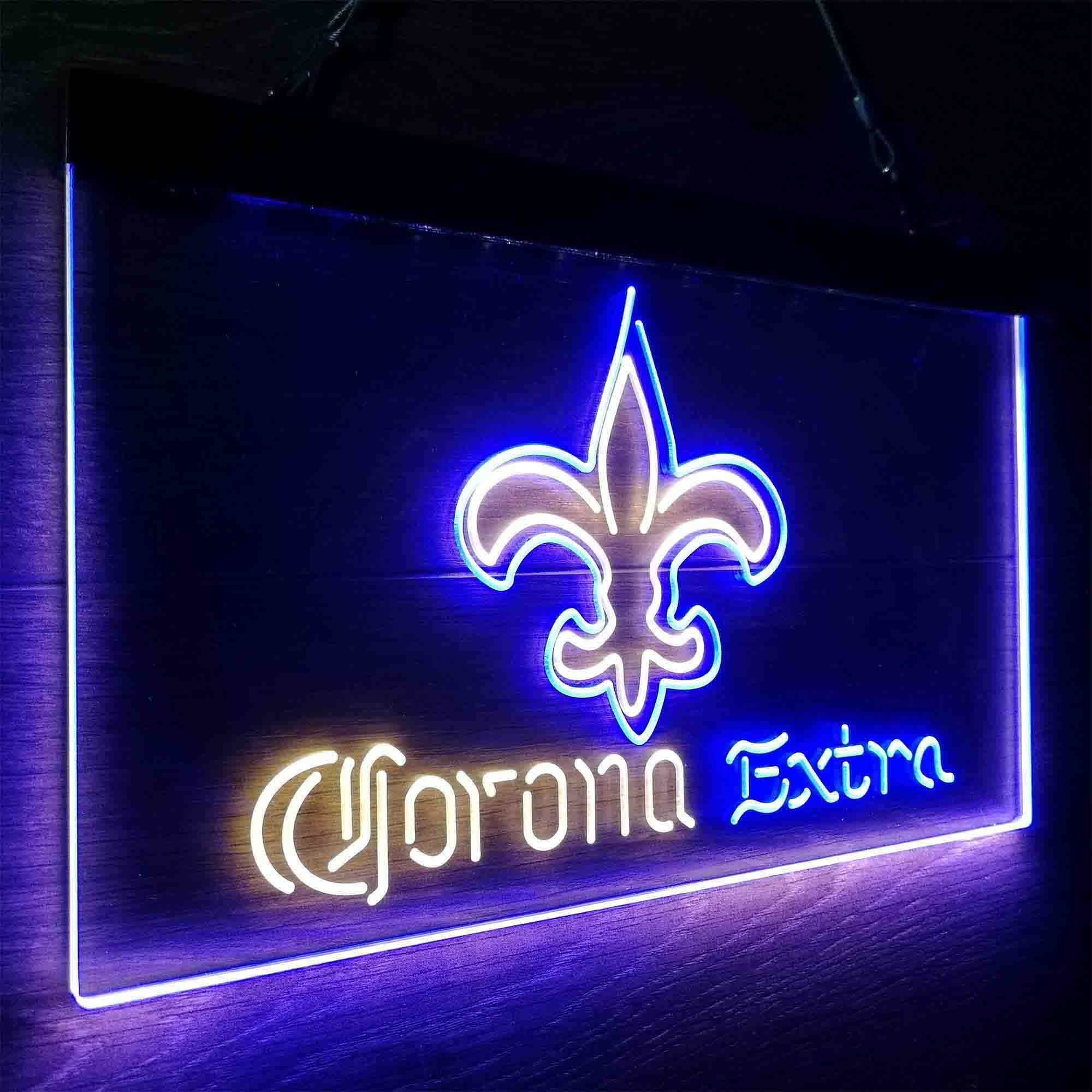 New Orleans Saints Corona Extra Neon-Like LED Sign - ProLedSign