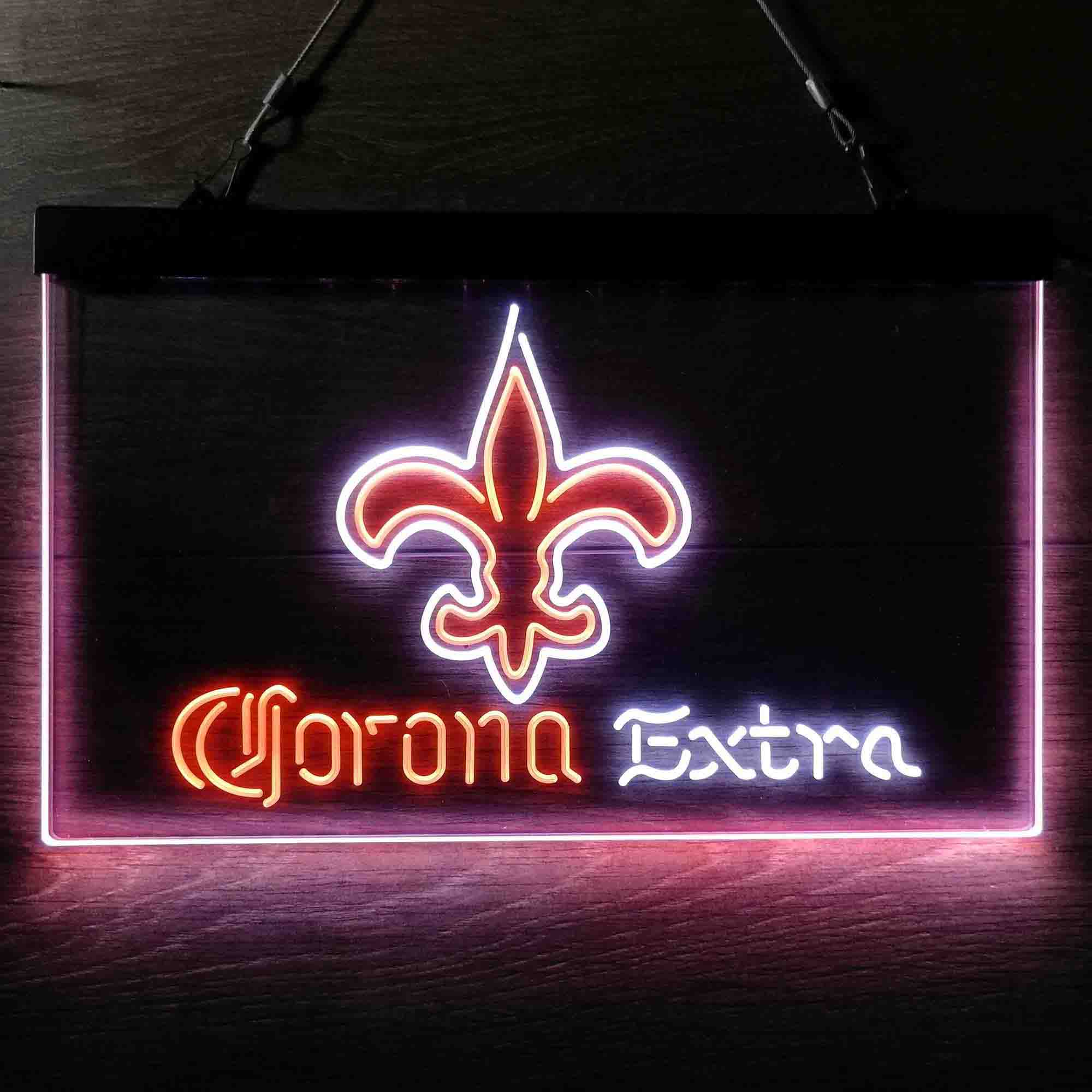 New Orleans Saints Corona Extra Neon-Like LED Sign - ProLedSign
