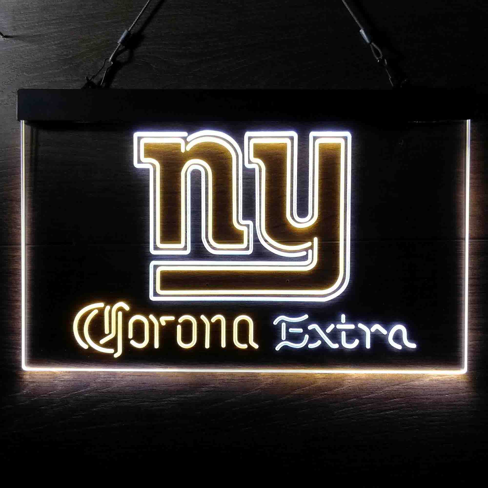 Corona Extra Bar New York Giants Est. 1925 Dual Color LED Neon Sign ProLedSign