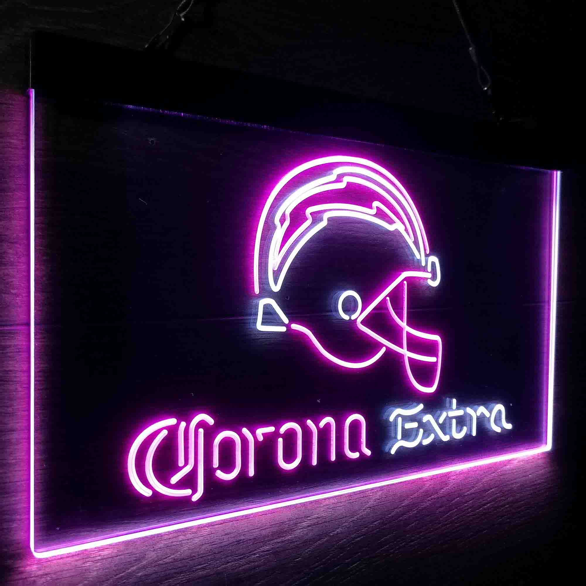 Los Angeles Chargers Corona Extra Bar Neon-Like LED Sign - ProLedSign