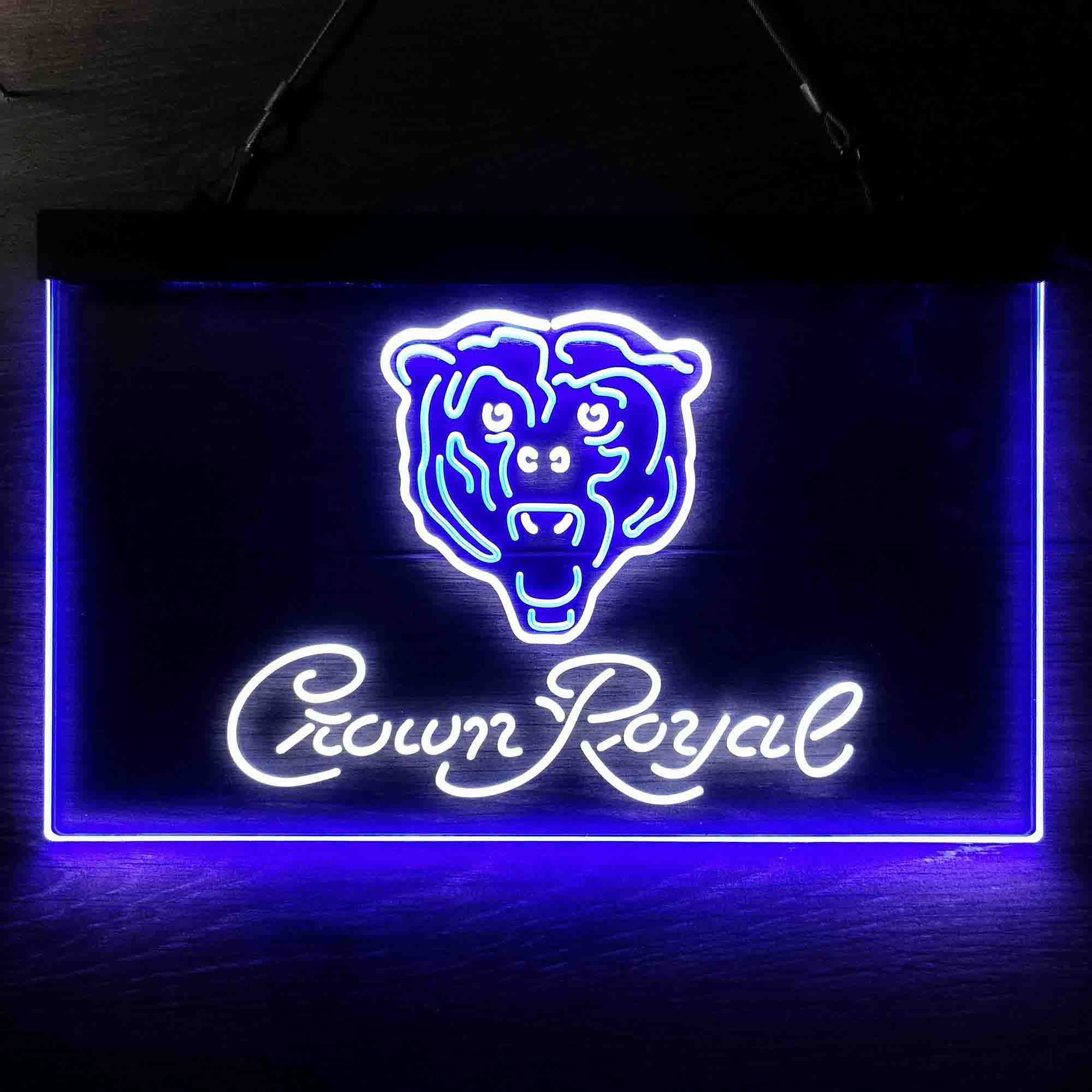 Chicago Bears Crown Royal Bar Neon-Like LED Sign - ProLedSign