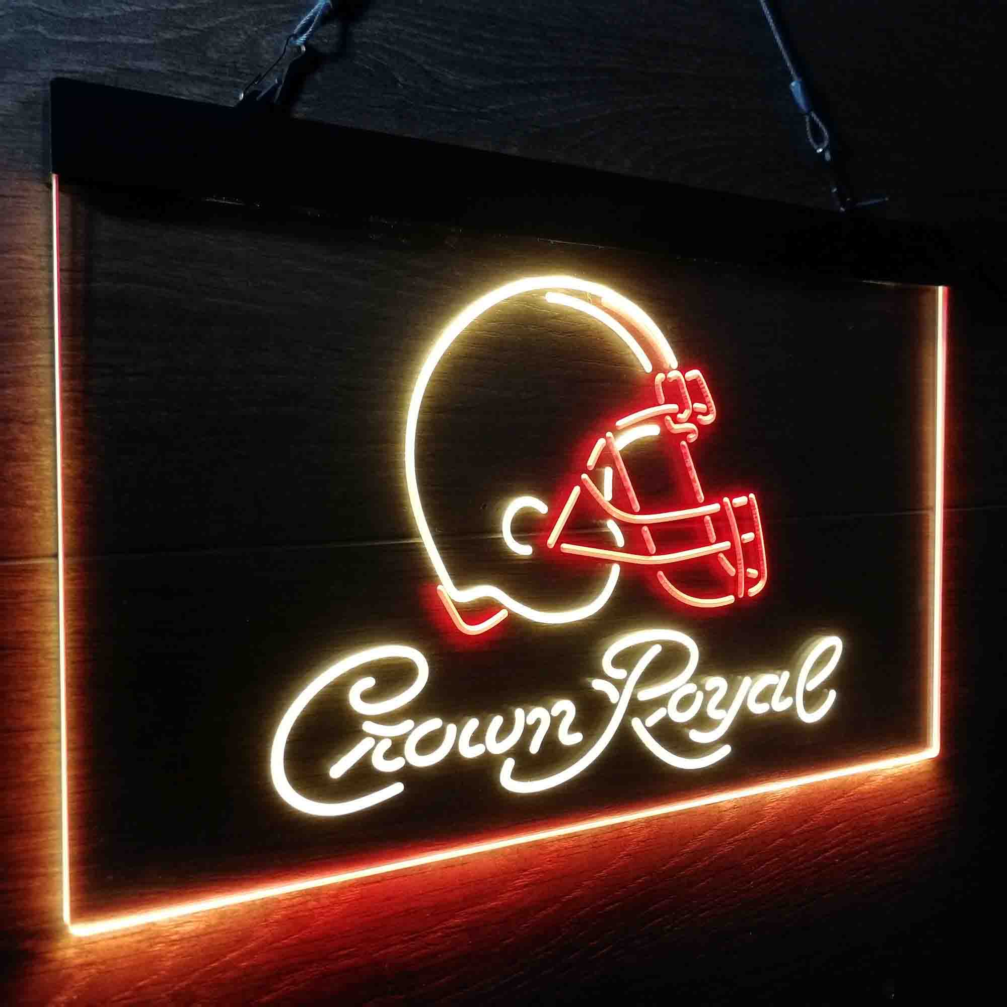 Cleveland Browns Crown Royal Bar Neon-Like LED Sign - ProLedSign