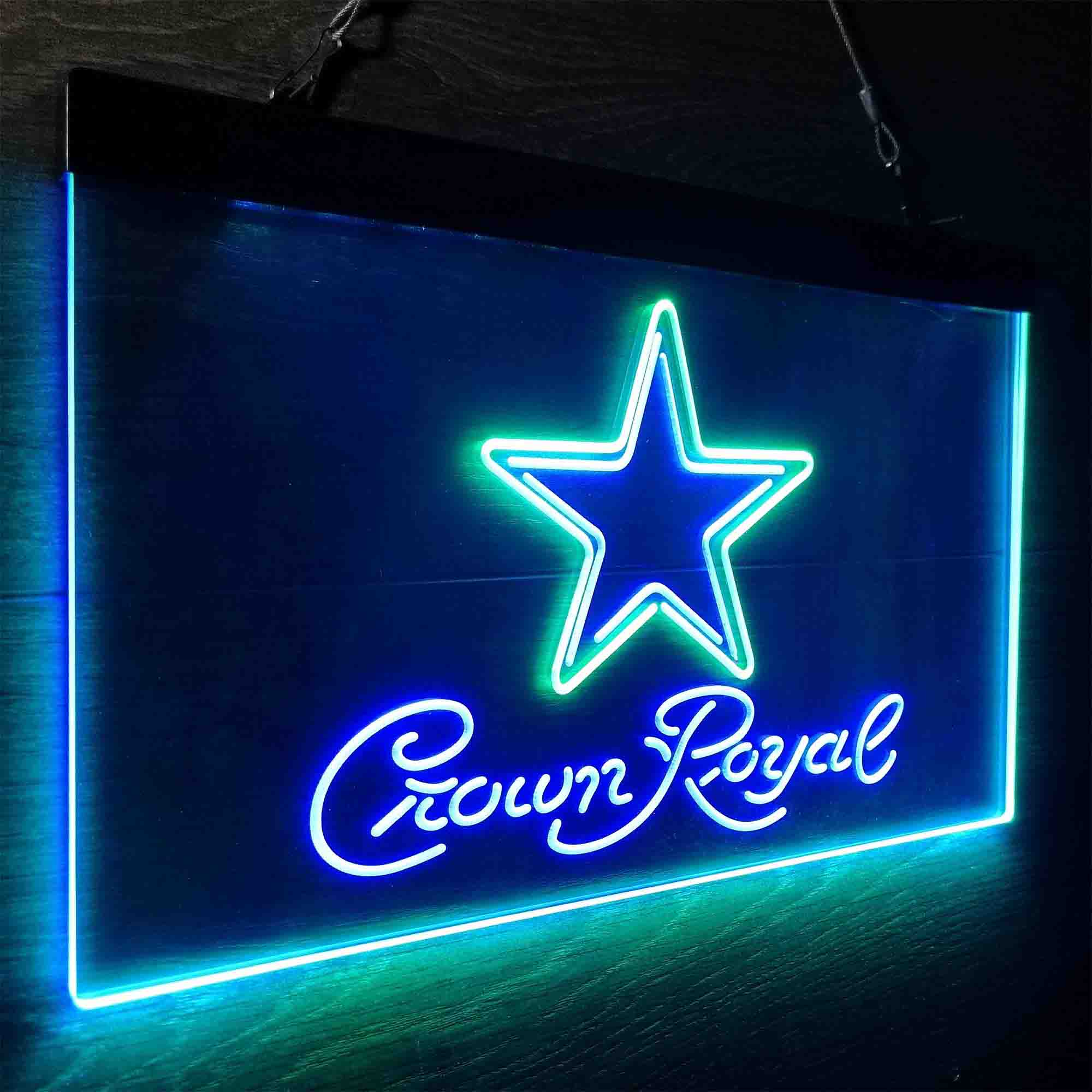 Dallas Cowboys Crown Royal Neon-Like LED Sign - ProLedSign