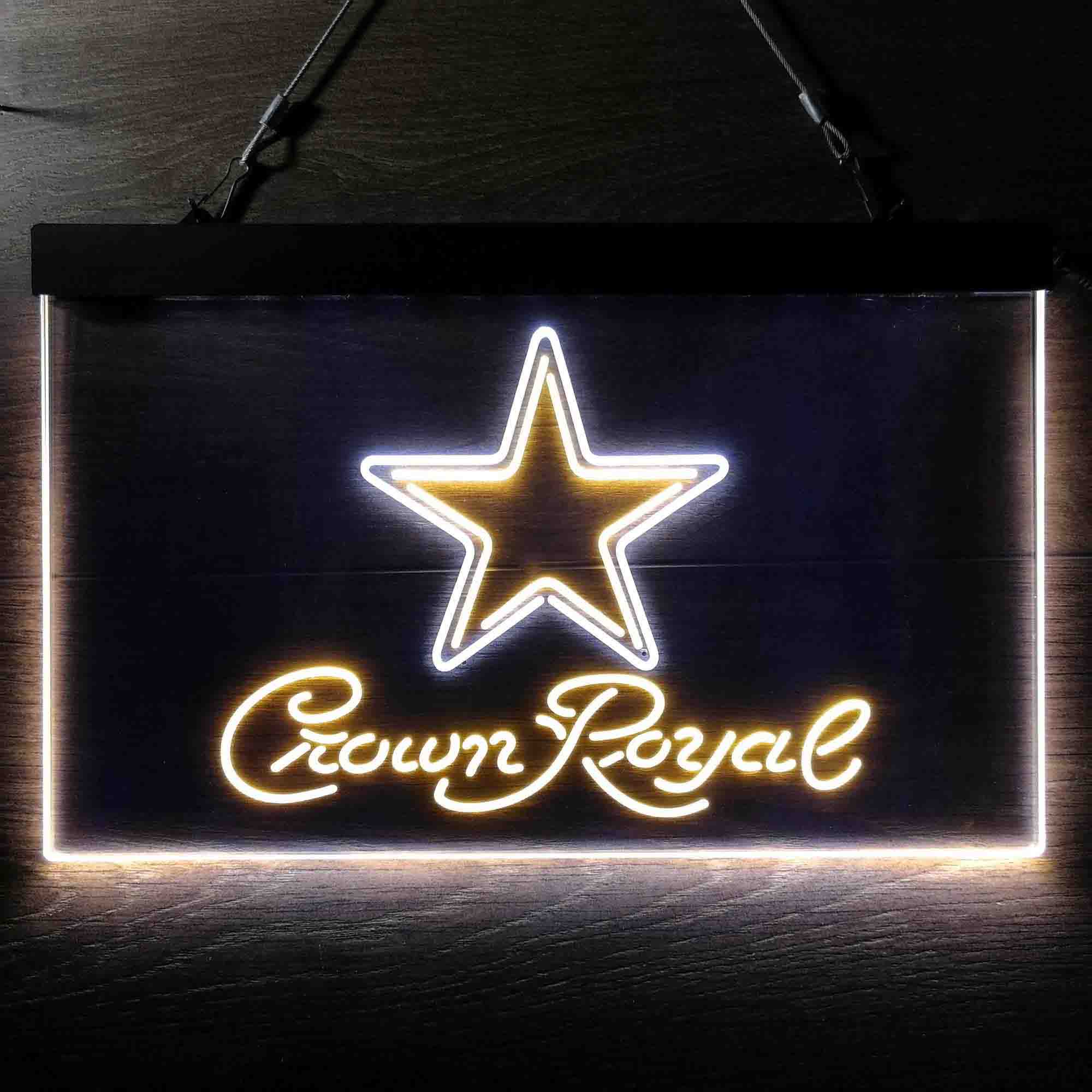 Crown Royal Bar Dallas Cowboys Est. 1960 Neon-Like LED Sign